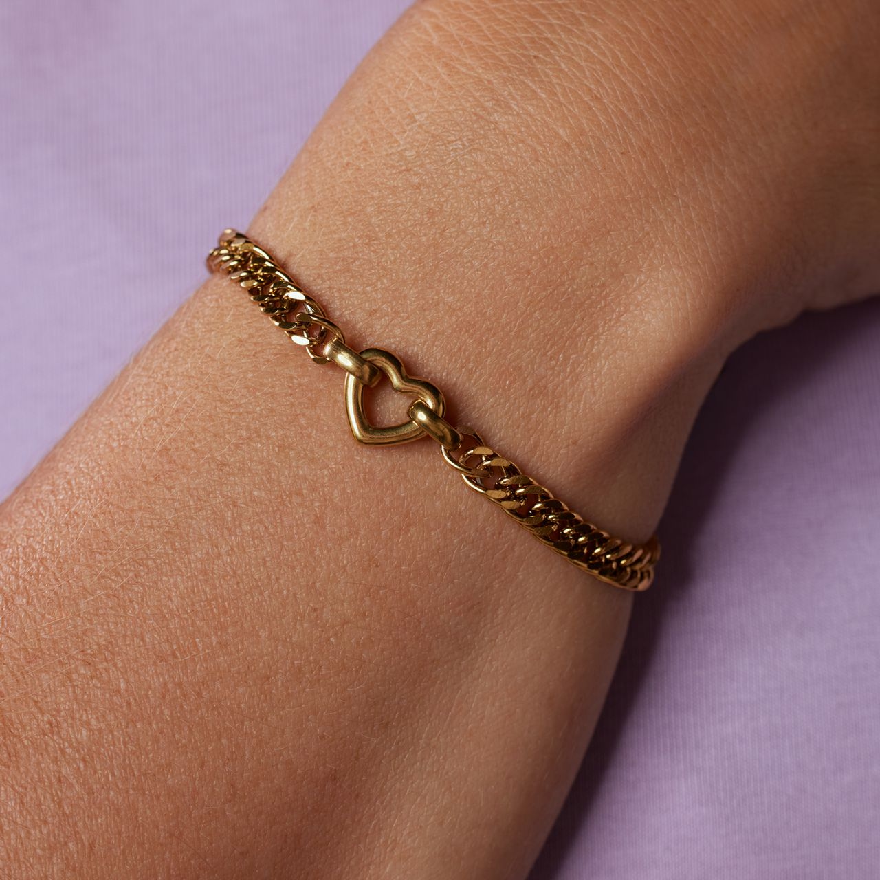 Stainless steel fantasiearmband voor dames
