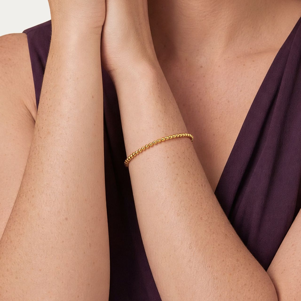 Silbernes goldplattiertes Armband