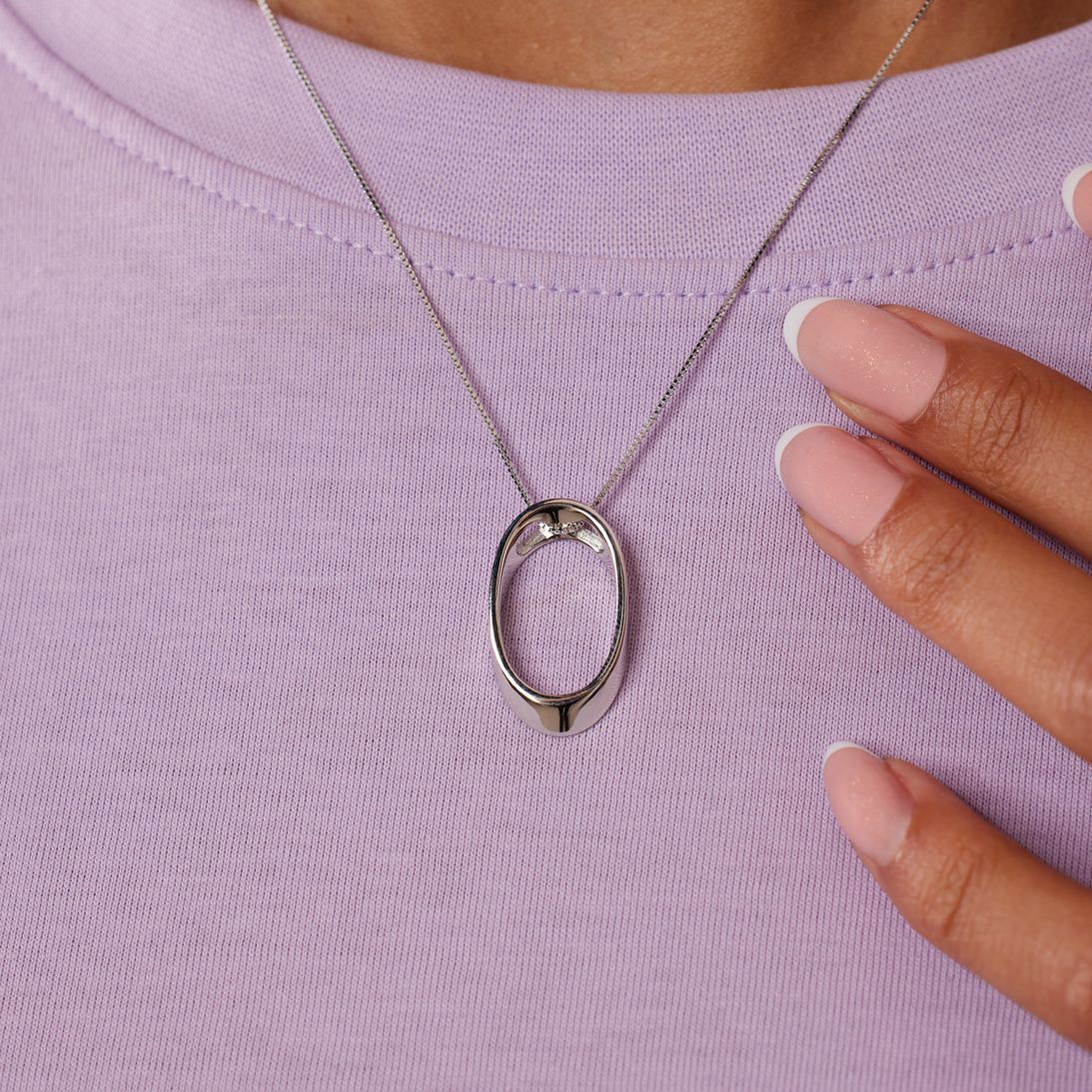 Zilveren ketting met hanger