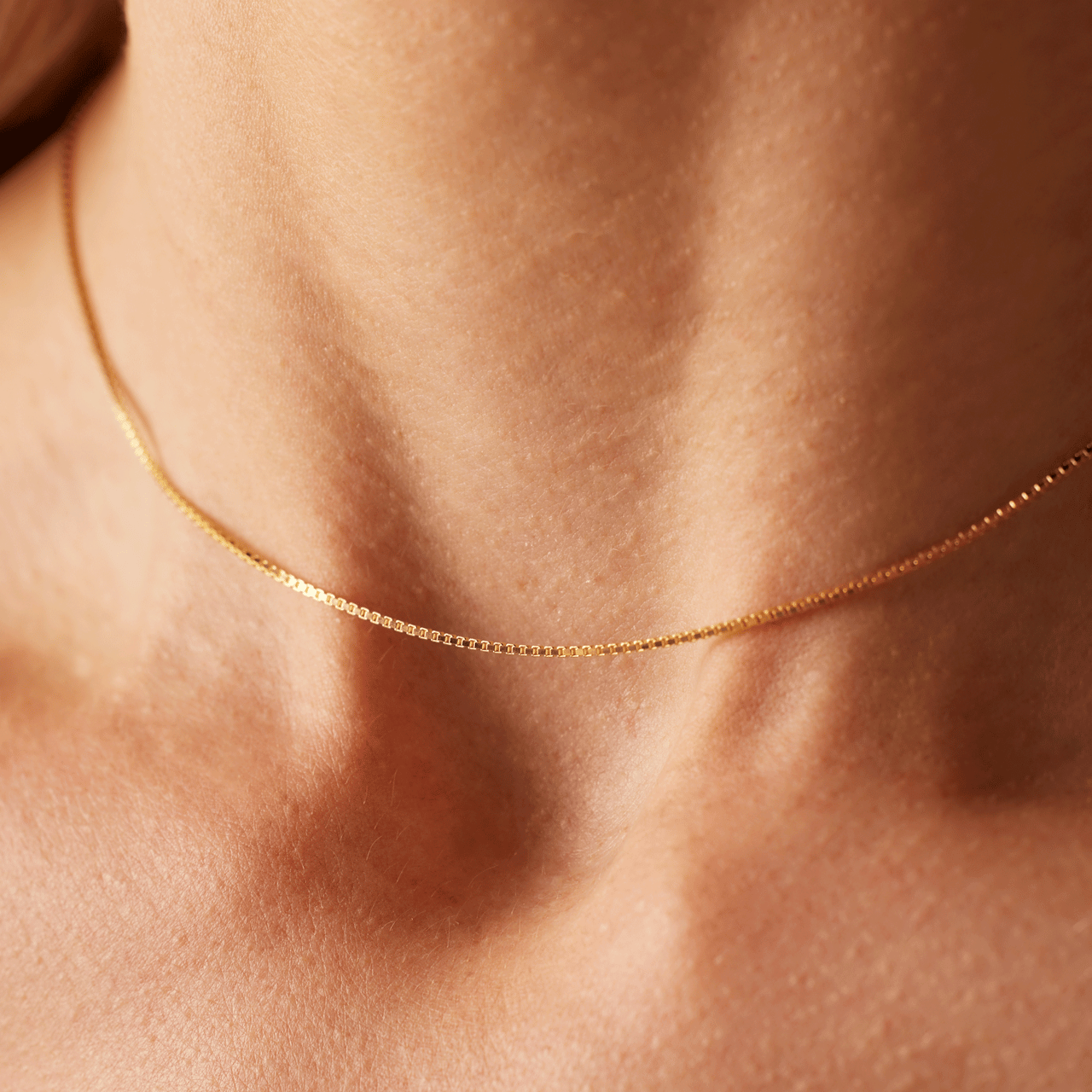Recycelte goldbeschichtete Kette mit venezianischem Glied