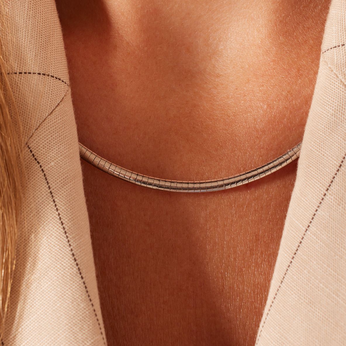 Zilveren ketting zonder hanger voor dames