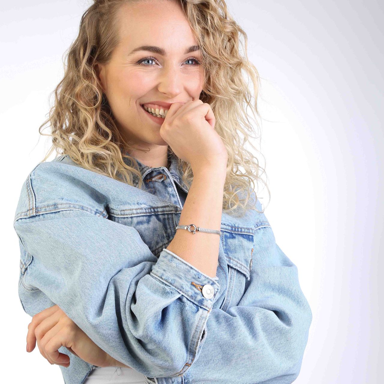 Gerecycleerd zilveren armband