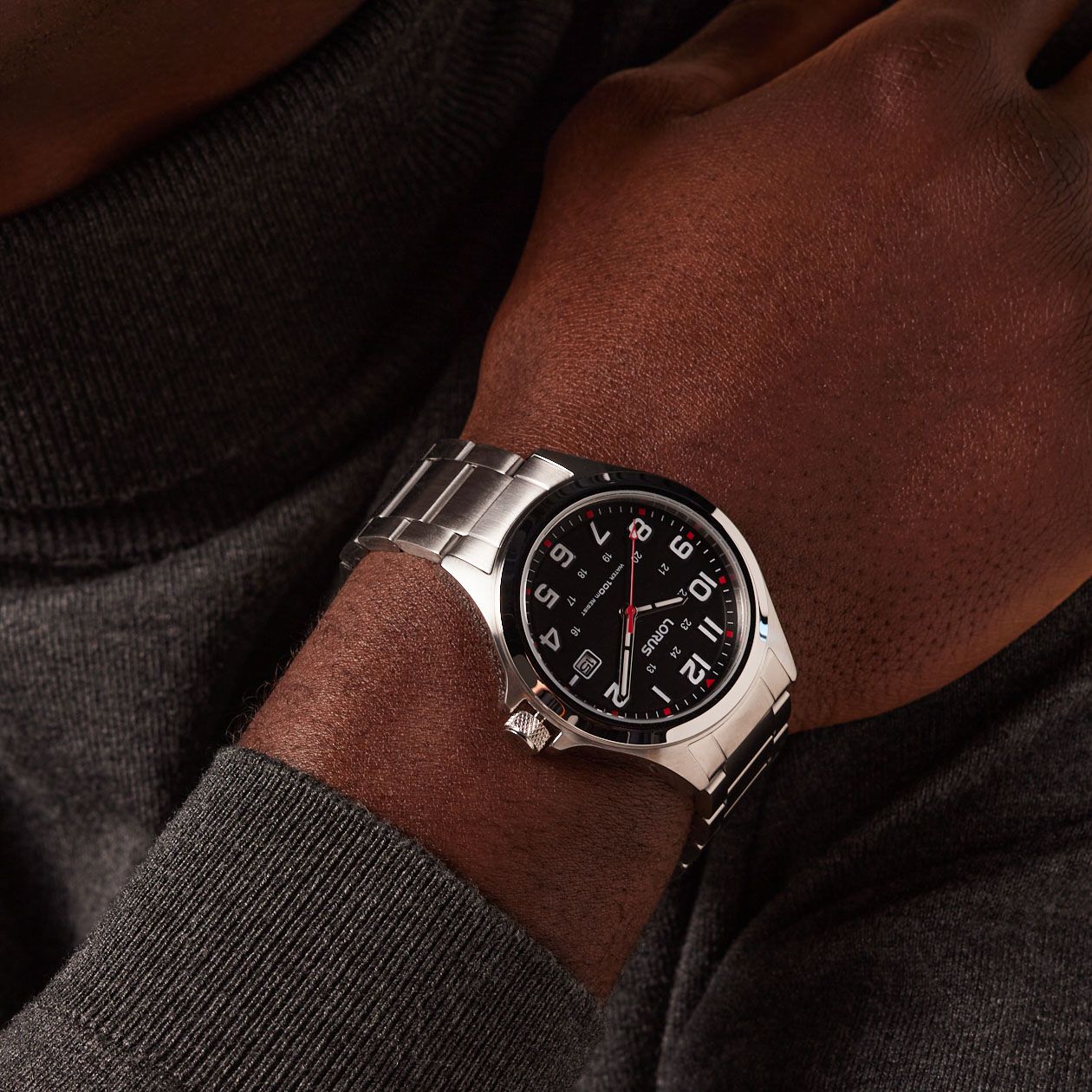 Lorus Heren Horloge Zilver Stainless steel Analoog RXH01IX5