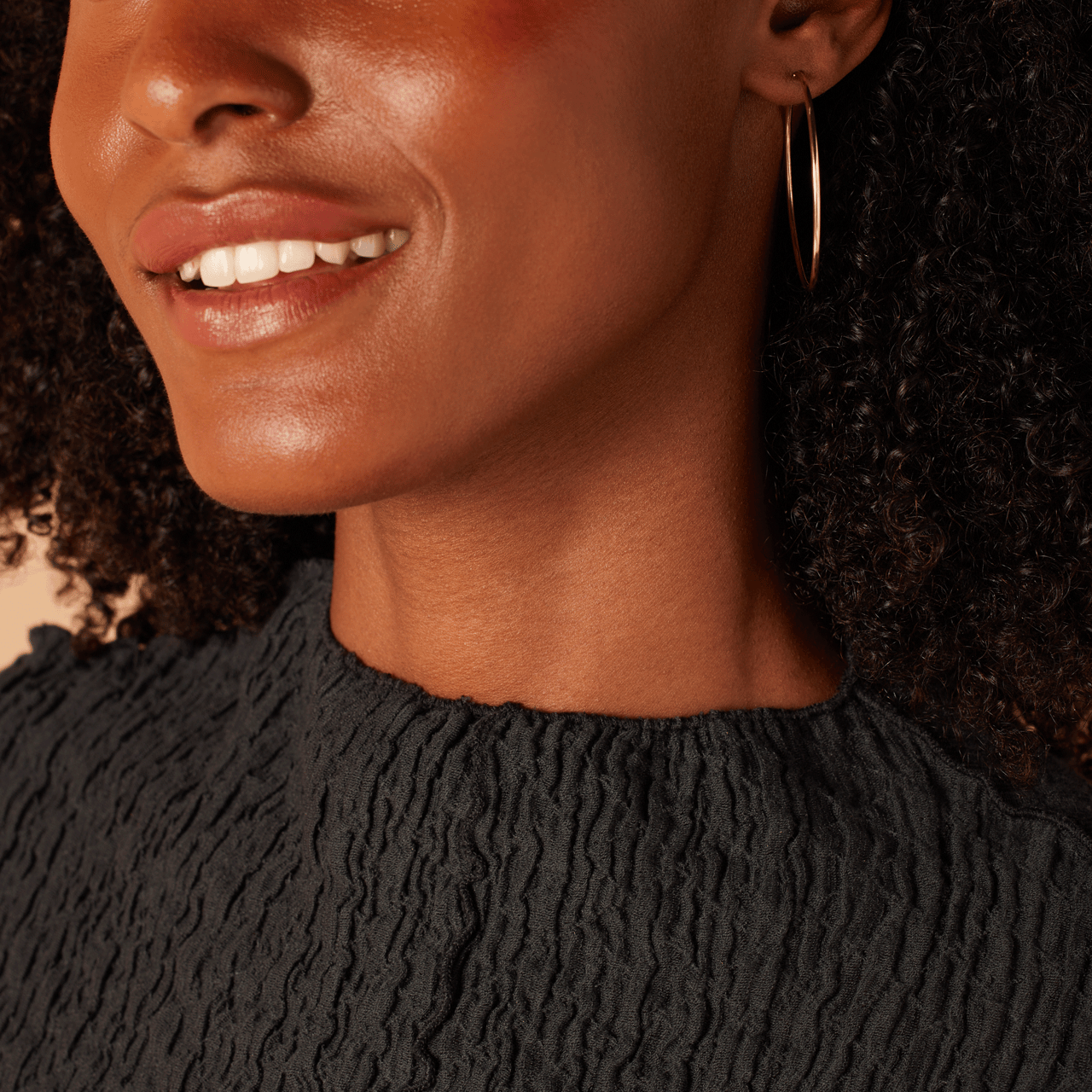 14 karaat geelgouden oorringen 45mm voor dames