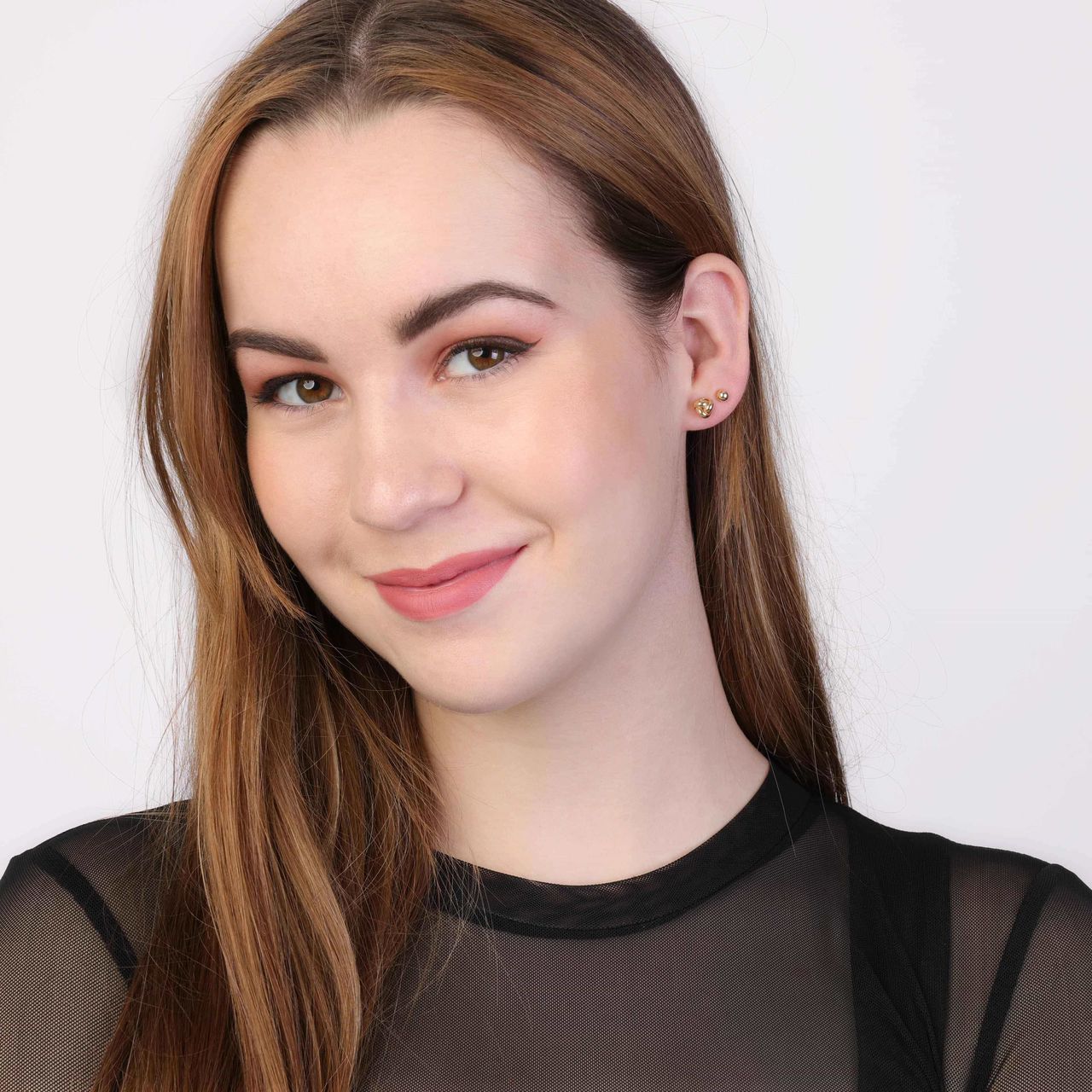 9 karaat oorknop bol 4mm voor dames