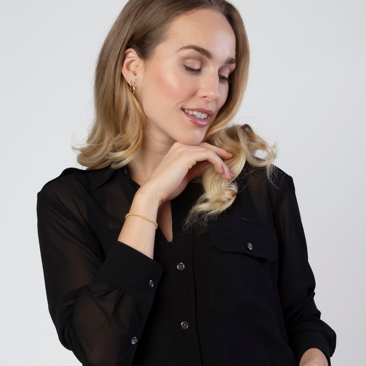 9 karaat oorringen 18mm voor dames