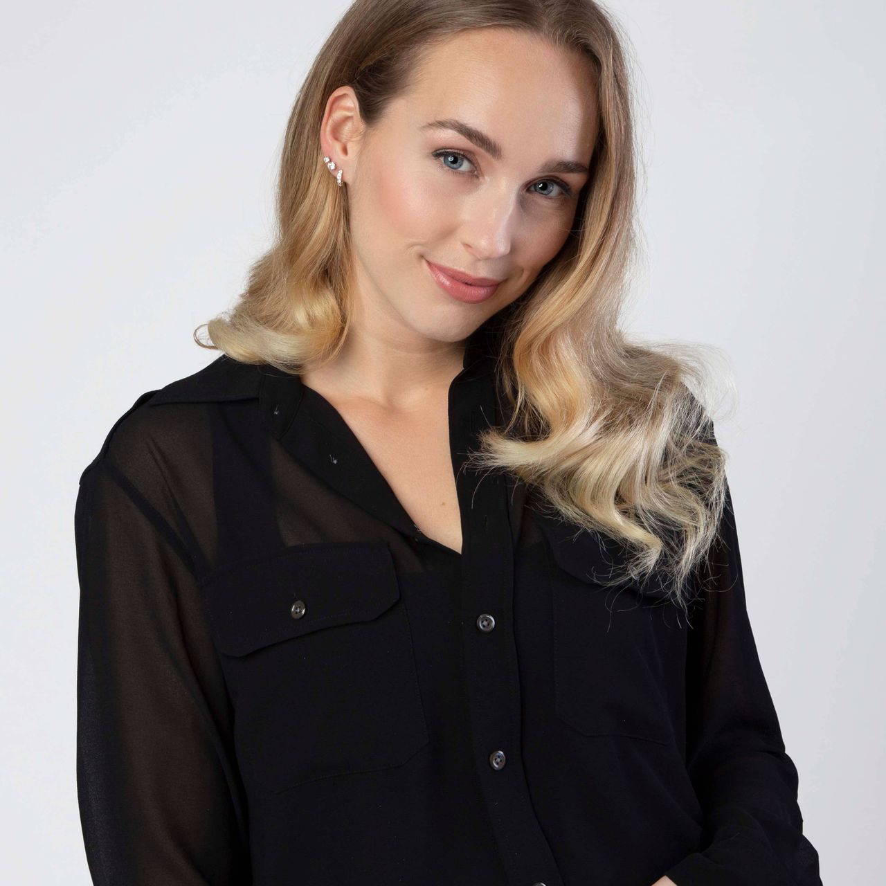 9 karaat oorknoppen met zirkonia 5mm voor dames