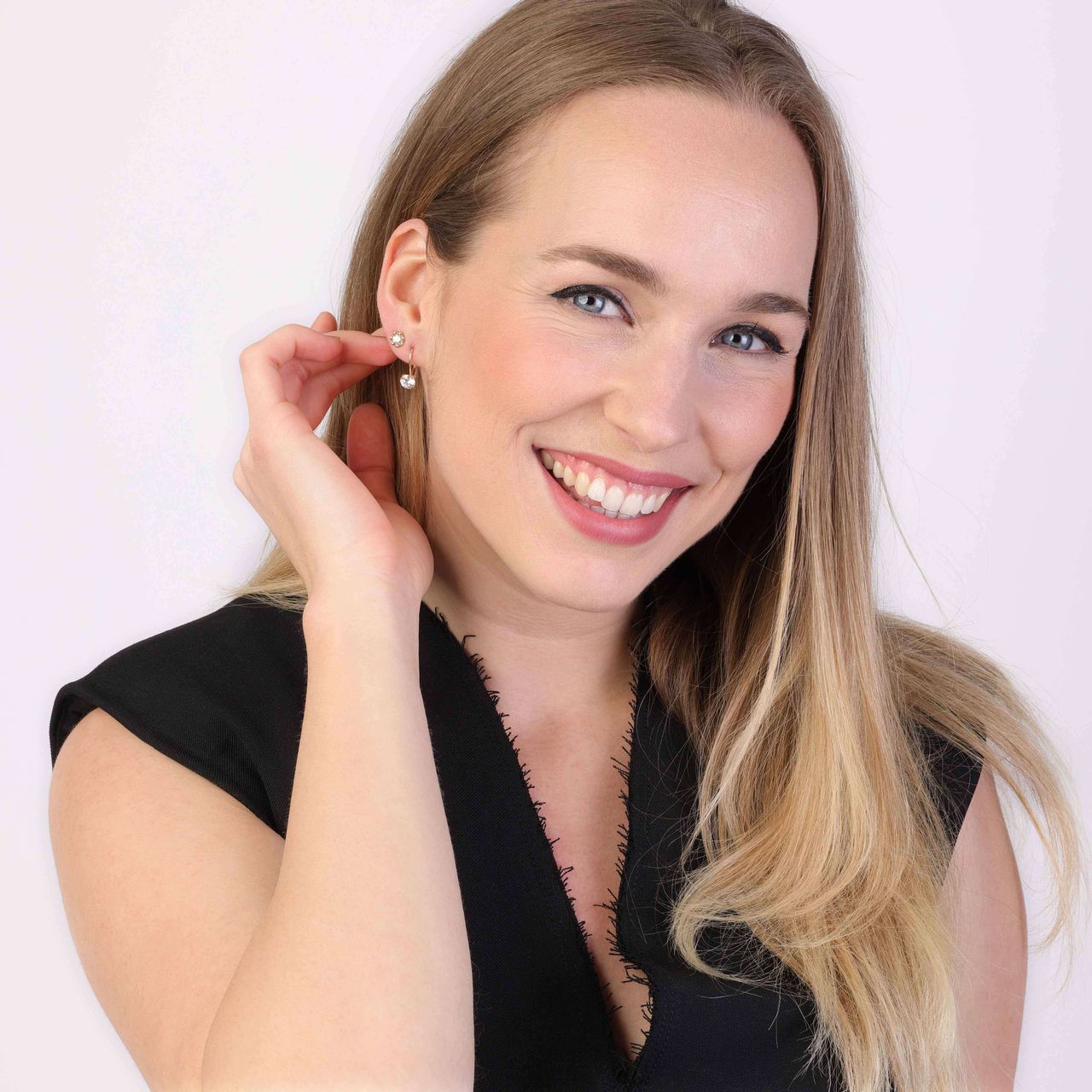 9 karaat oorhangers met zirkonia voor dames