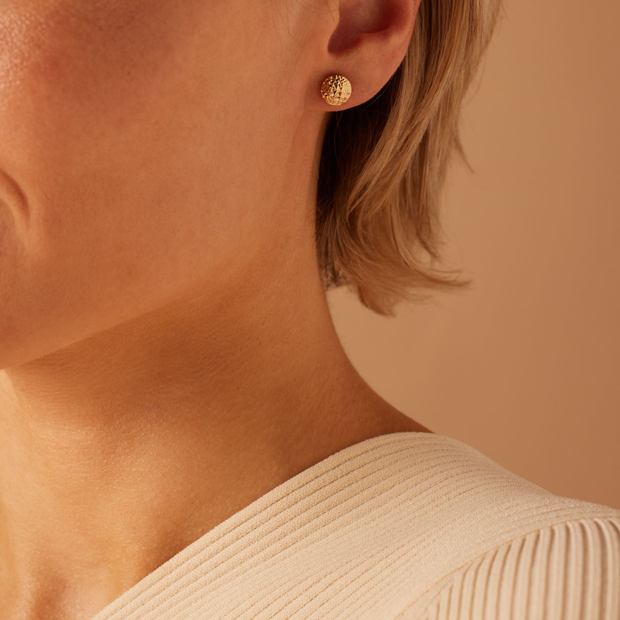 9 karaat oorknoppen bol voor dames