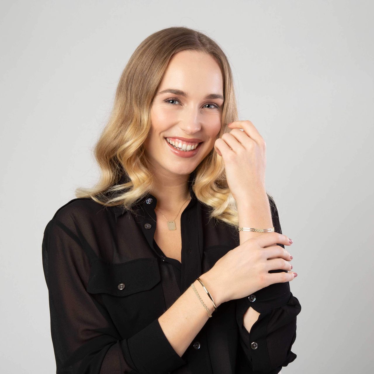 14 karaat bicolor armband fantasie