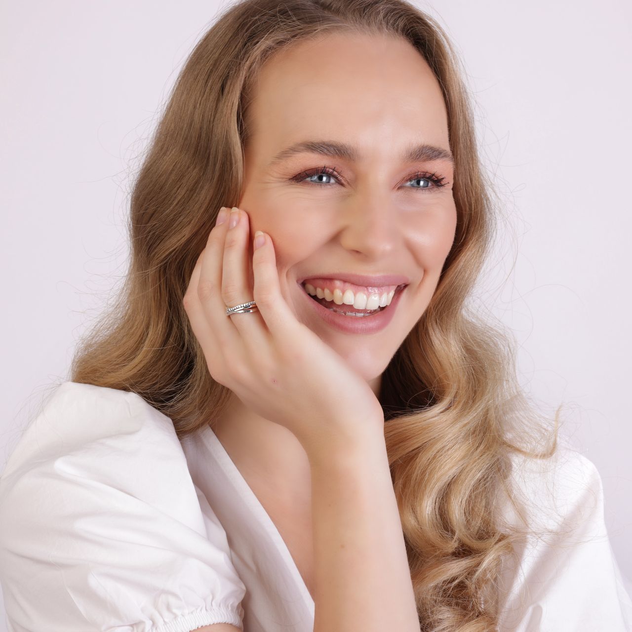 Zilveren ring met zirkonia