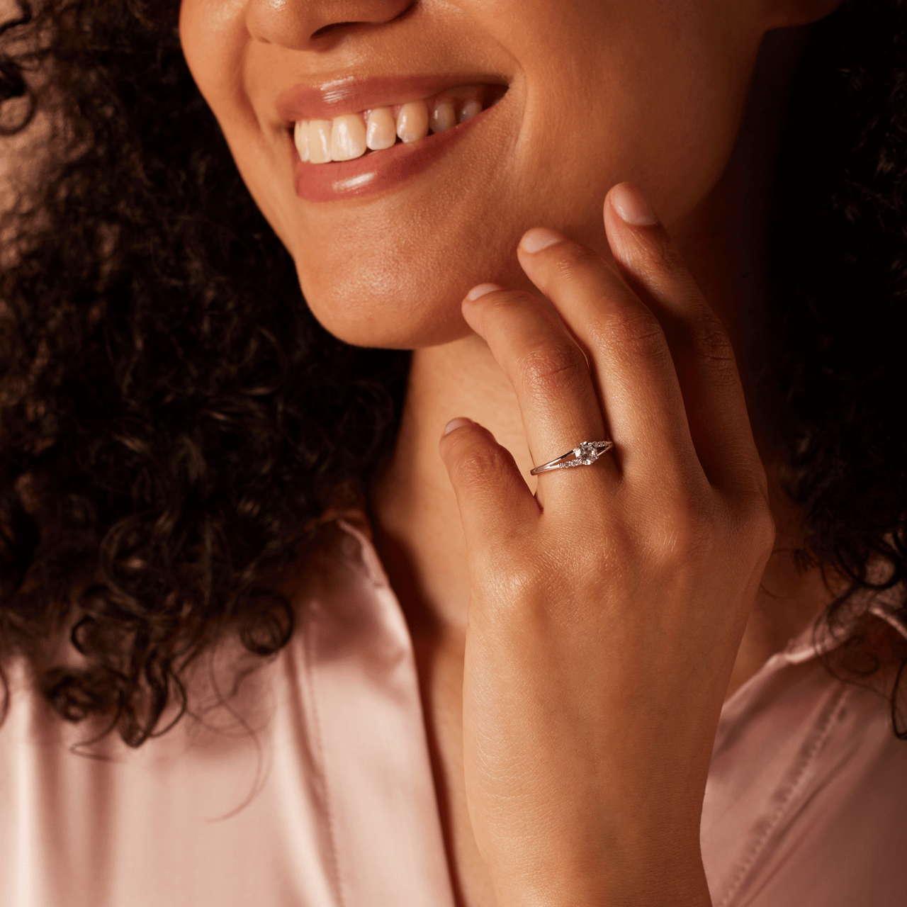 Ring, 925 Silber, mit Zirkonia
