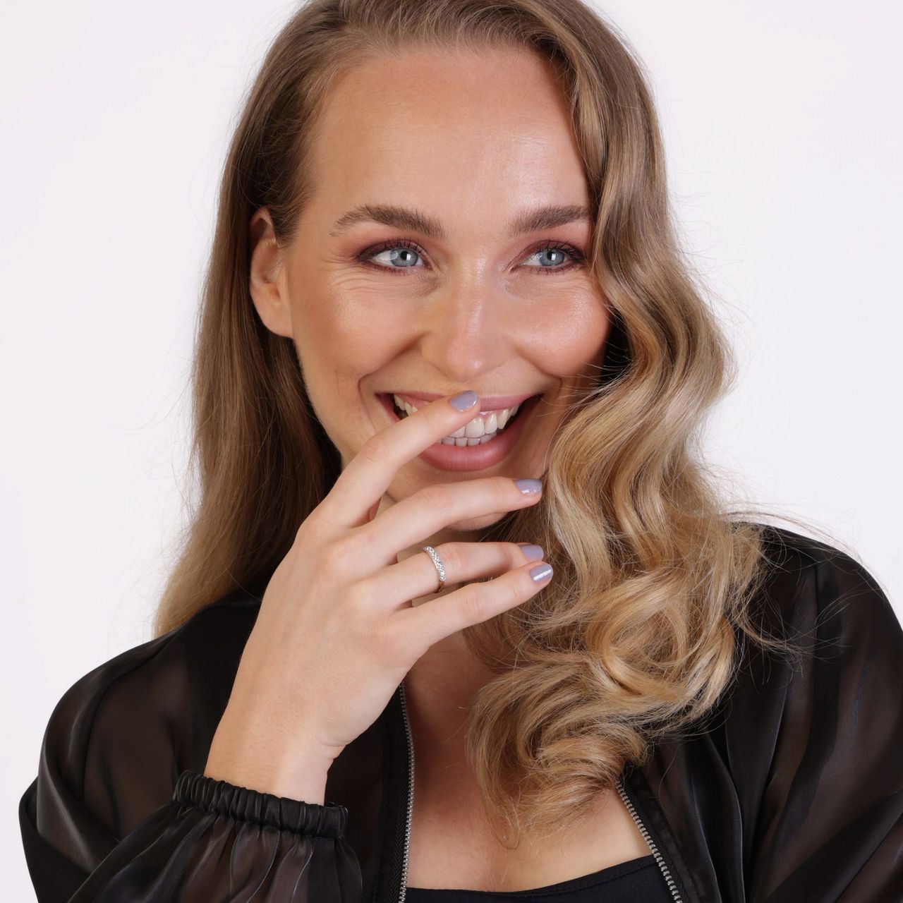 14 Karaat bicolor ring met zirkonia