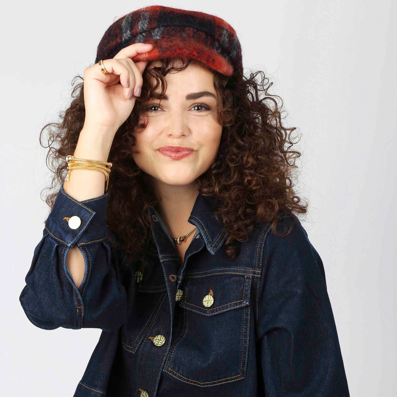 Stainless steel goldplated ketting met hanger met kristal voor dames