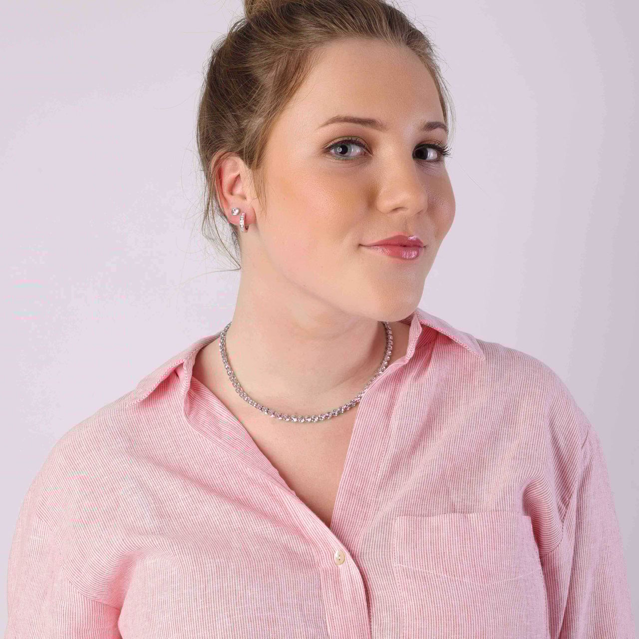Ohrringe, 925 Silber, Kristall