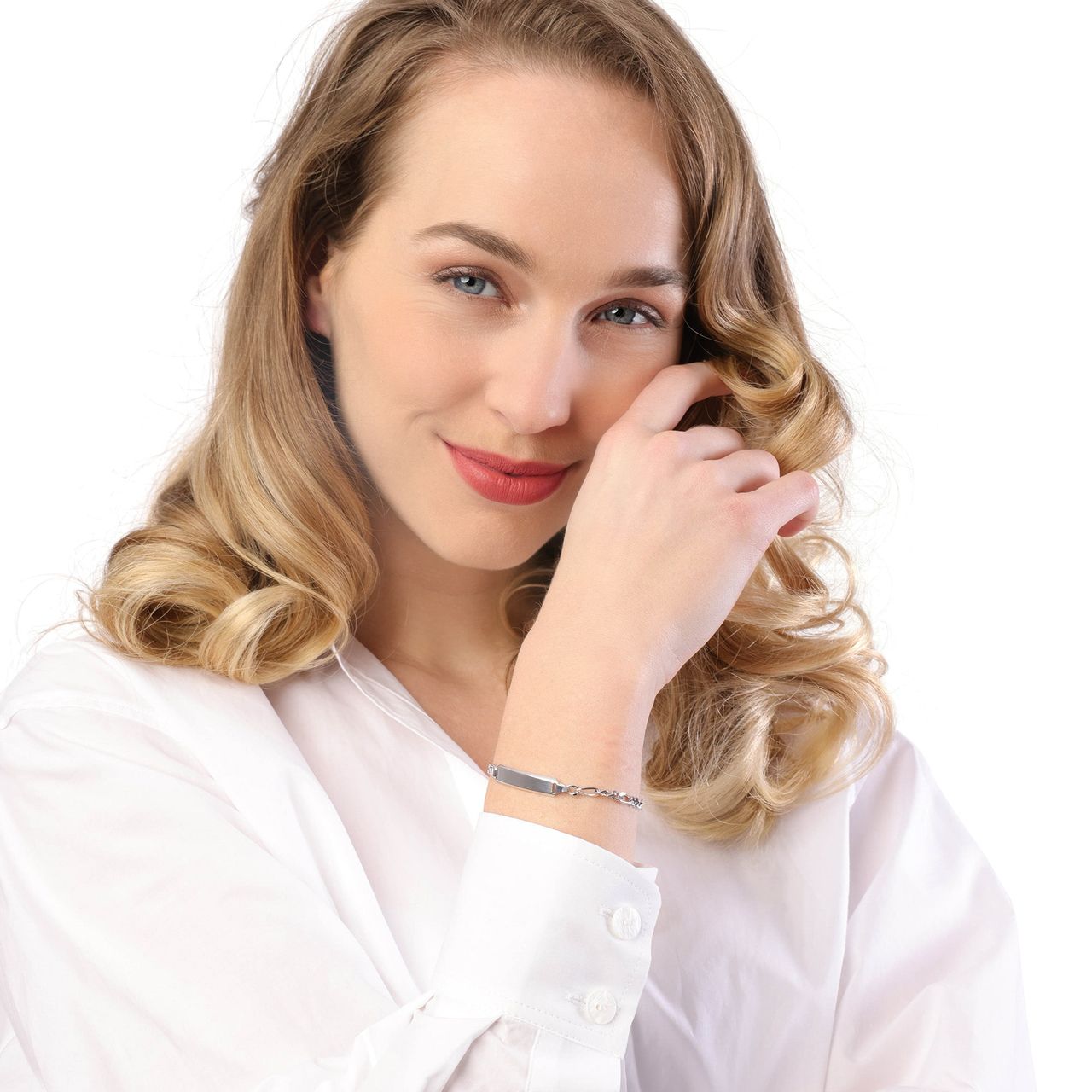 Gerecycleerd zilveren plaatarmband