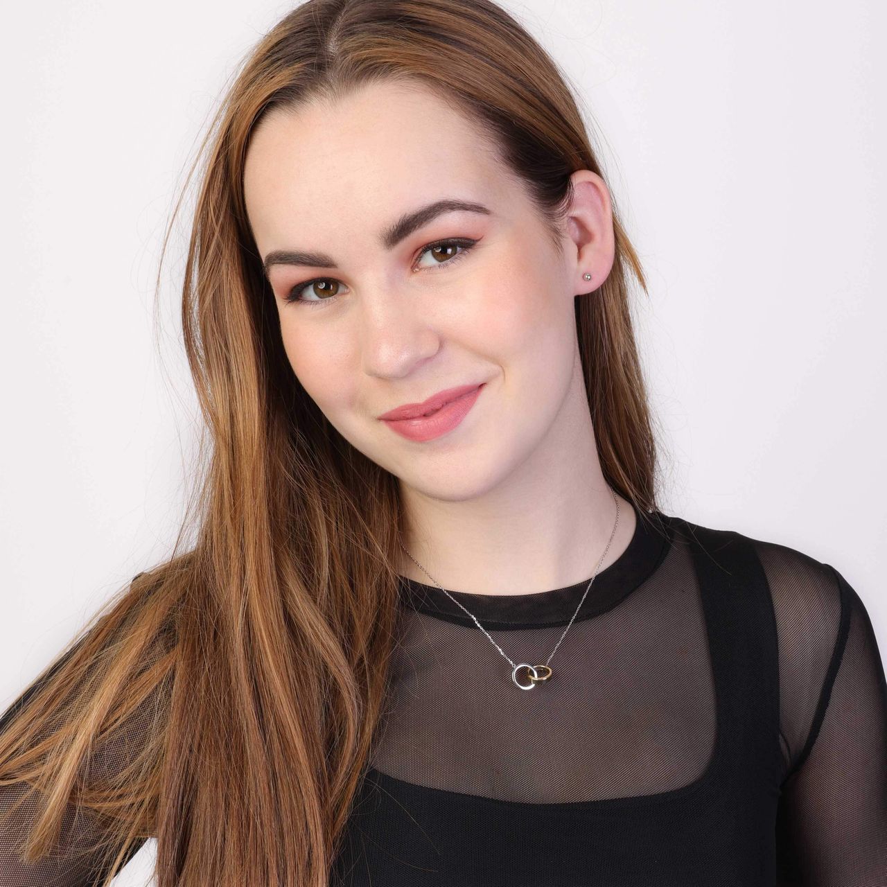 9 Karaat oorknoppen bol wit, 4mm