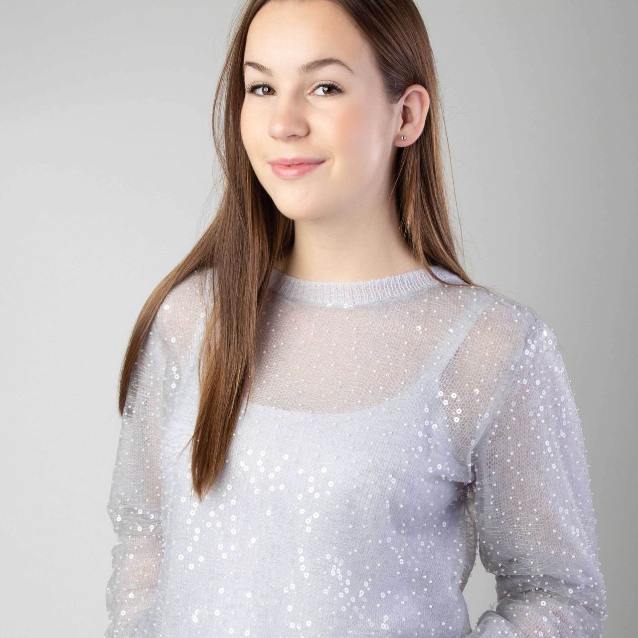 9 karaat oorknoppen bol wit 5mm voor dames