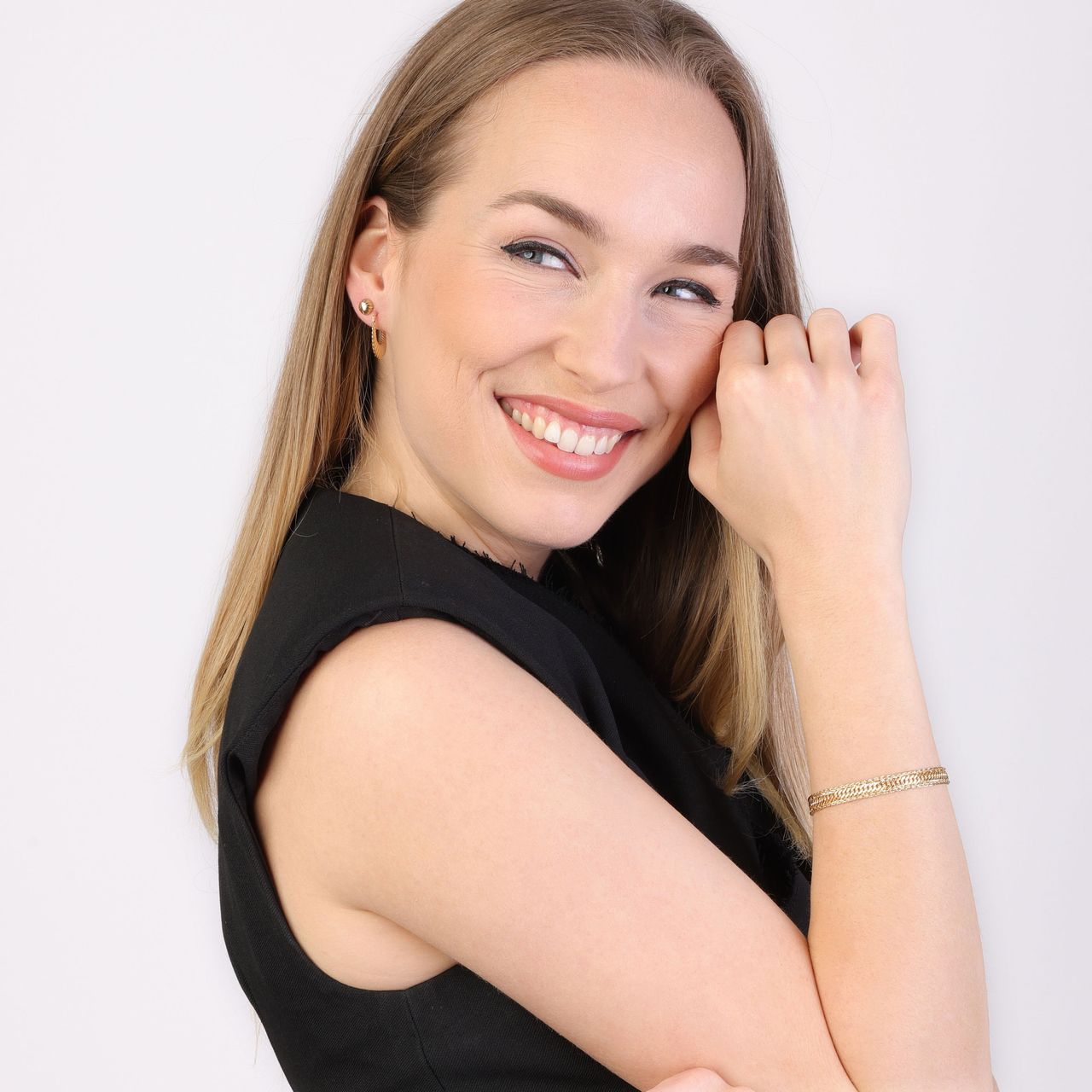 375 Gold Armband mit Spiga-Gliedern
