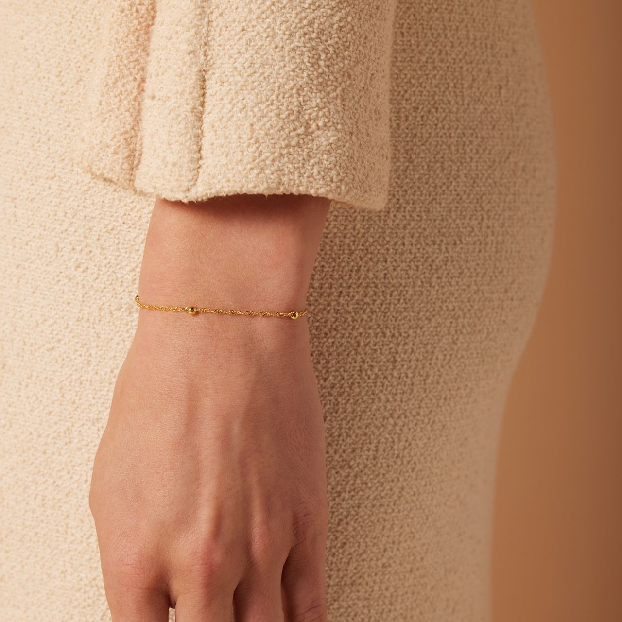 9 Karaat armband twist bal