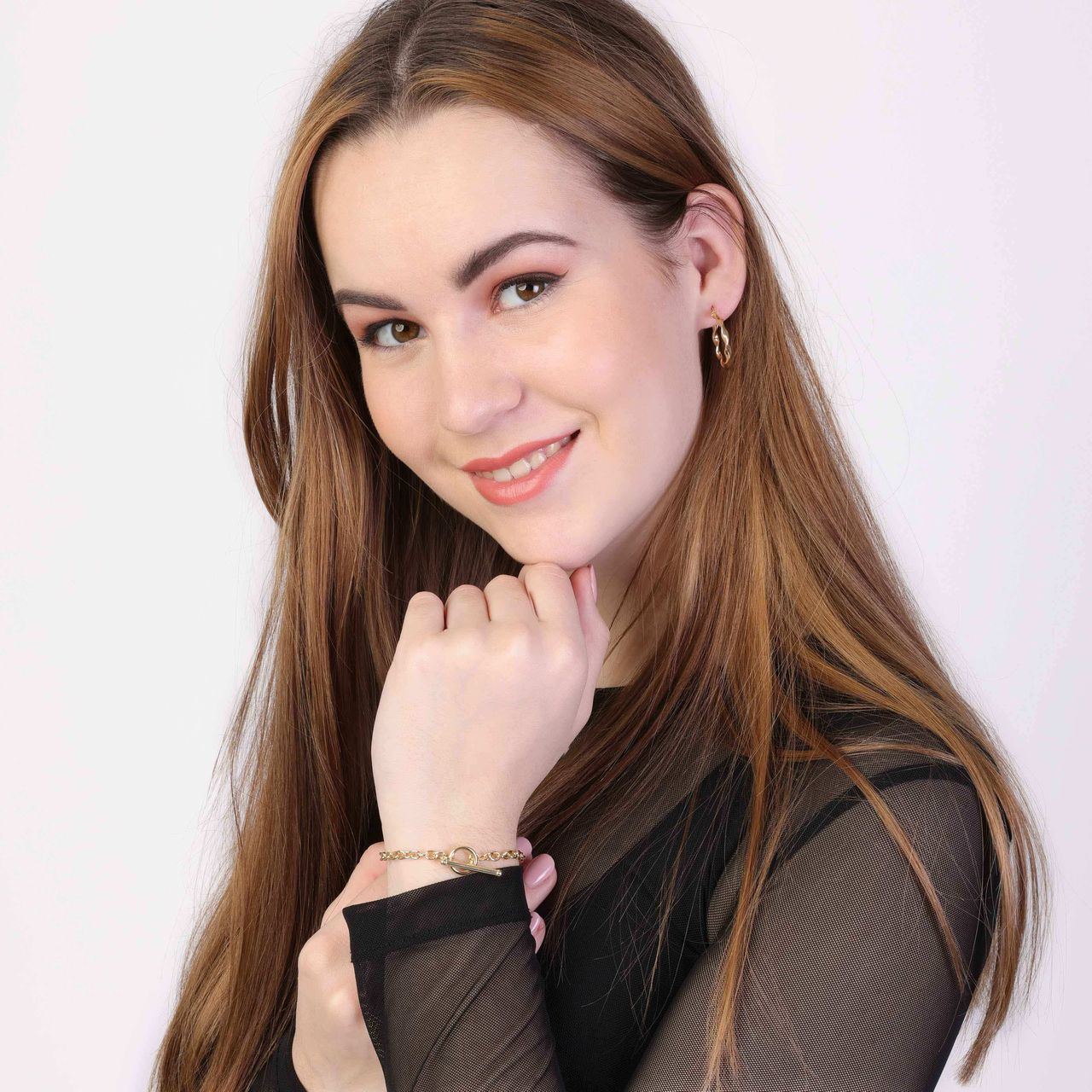 9 Karaat armband met t-bar sluiting
