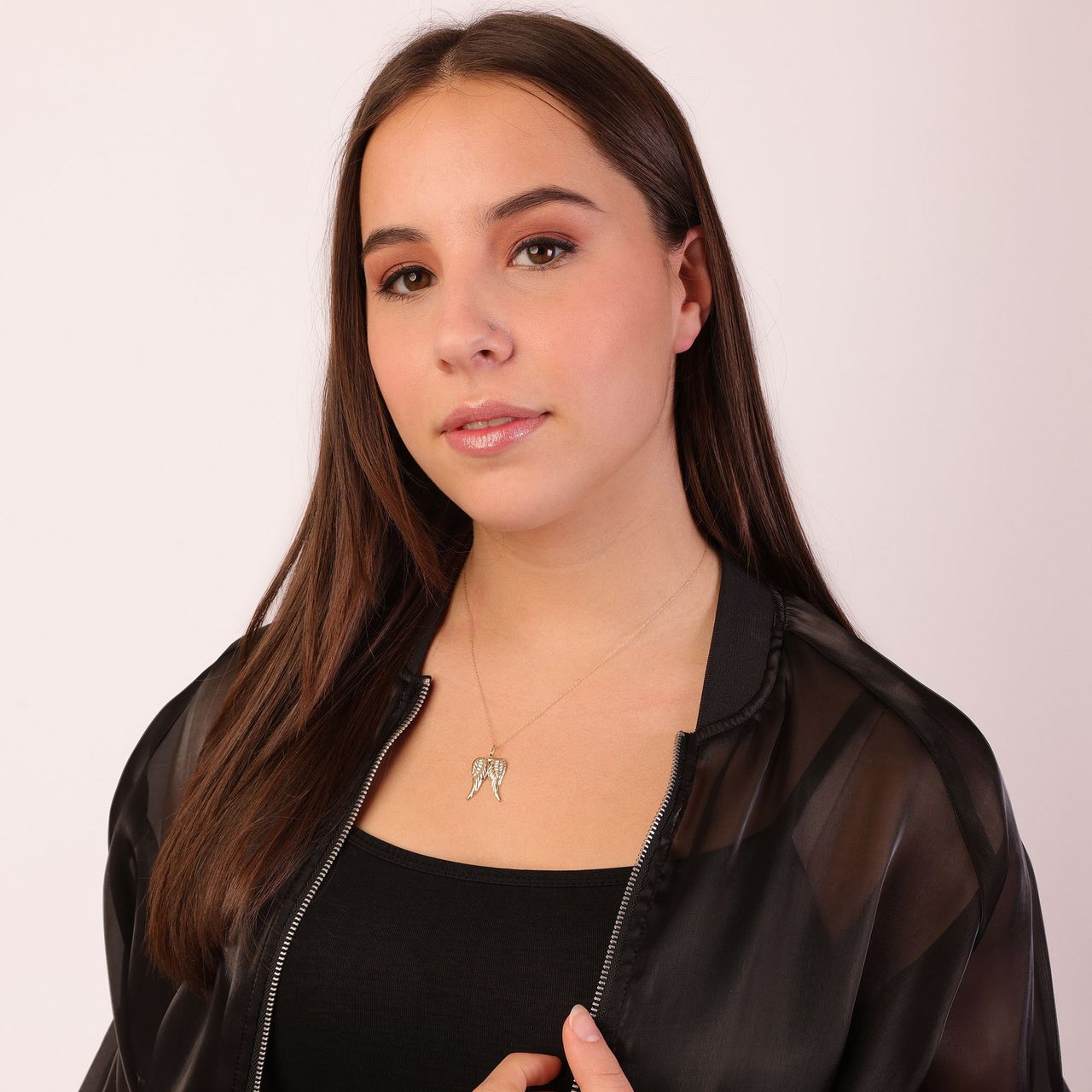 9 karaat ketting met hanger vleugels voor dames