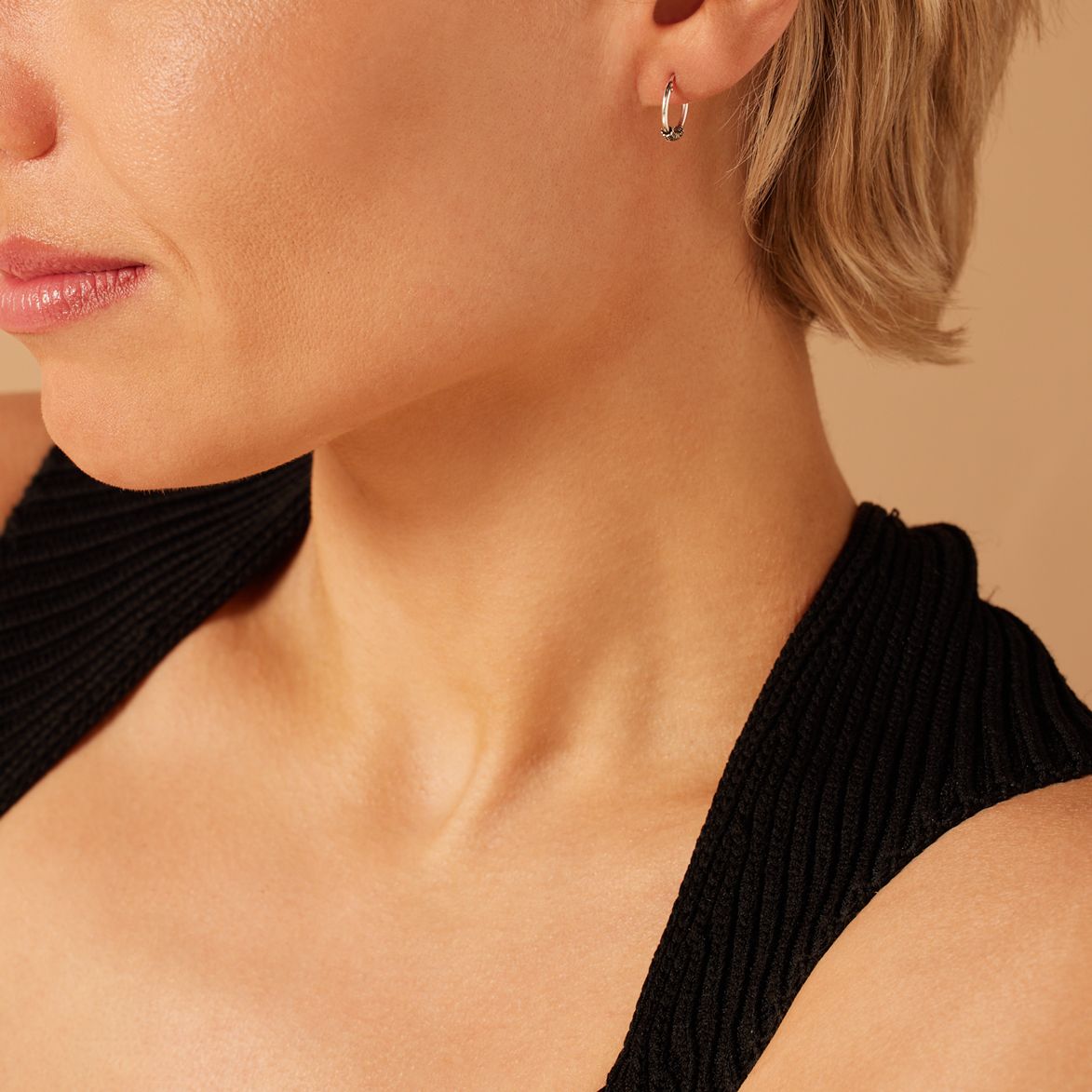 Zilveren oorringen Bali 12mm voor dames