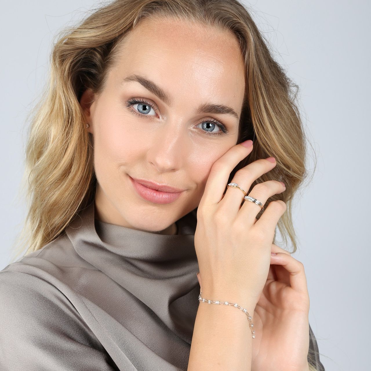 Armband aus 585 Gelbgold mit Diamant (0,25 ct)