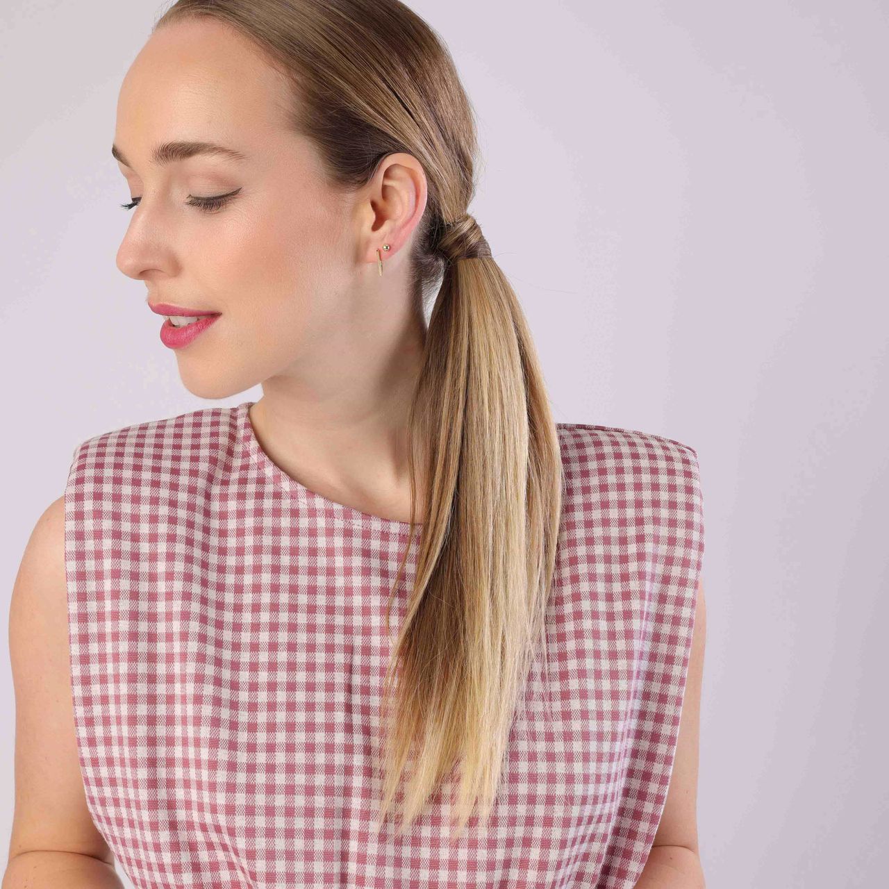 Zilveren oorringen v goldplated voor dames