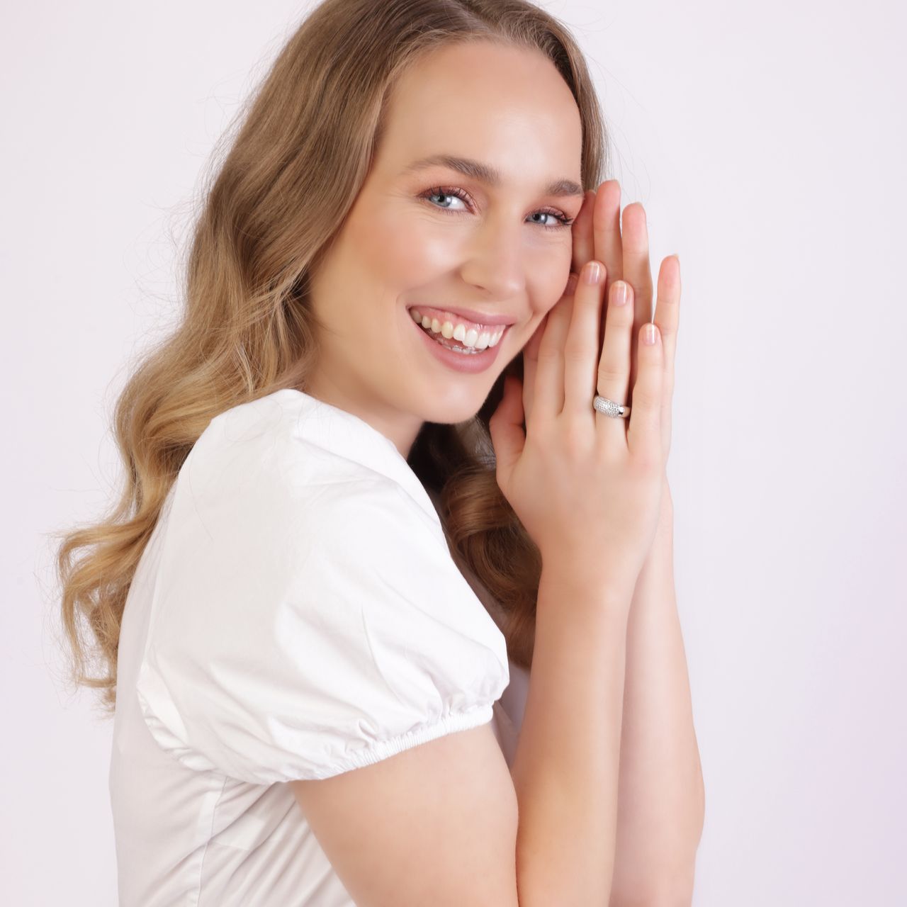 Zilveren ring pave met zirkonia