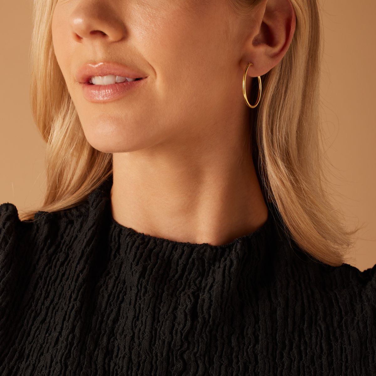 Zilveren goldplated oorringen voor dames