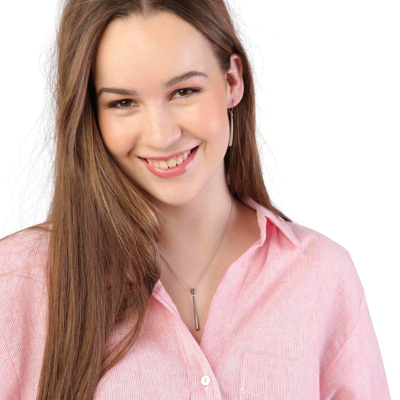 Gerecycled stainless steel ketting&hanger druppel