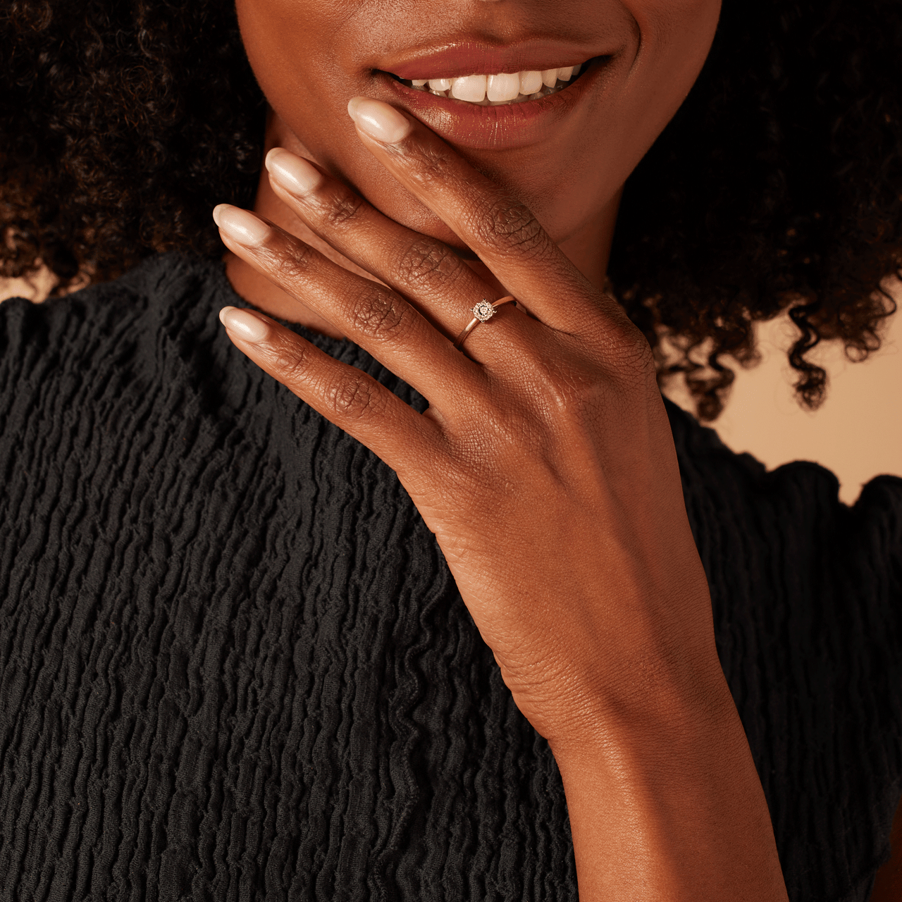 Ring, 585 Gelbgold, mit Diamant 0,08 ct