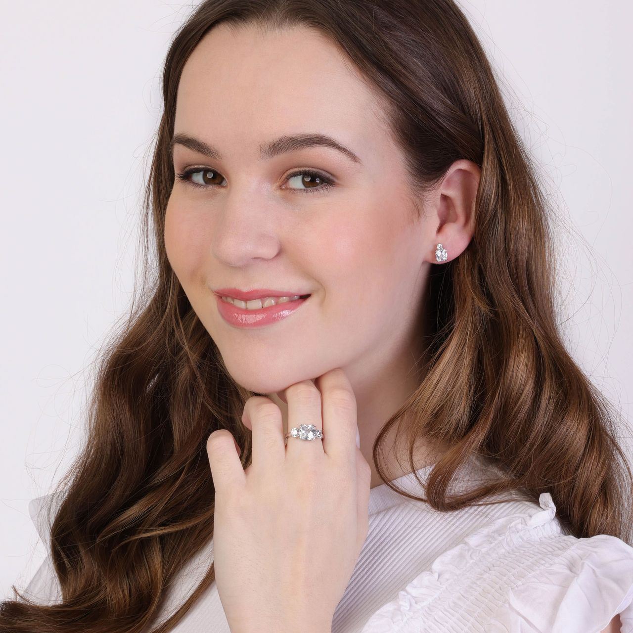 Ring, 925 Silber, mit Zirkonia