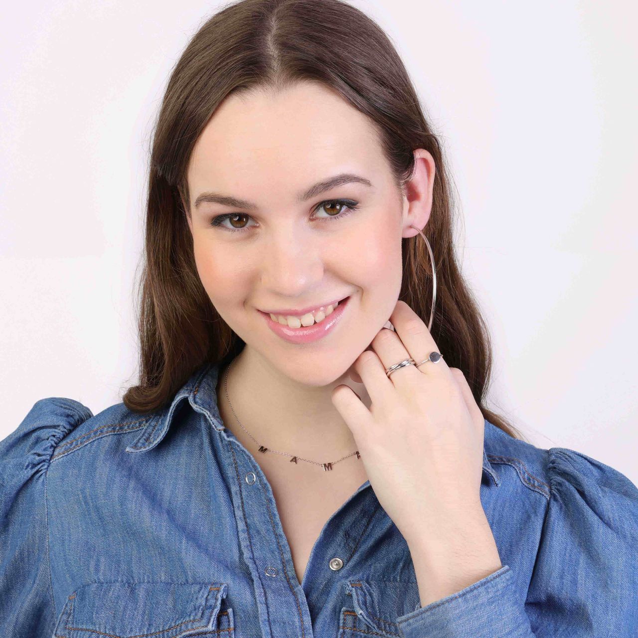Silberner dreiteiliger Ring