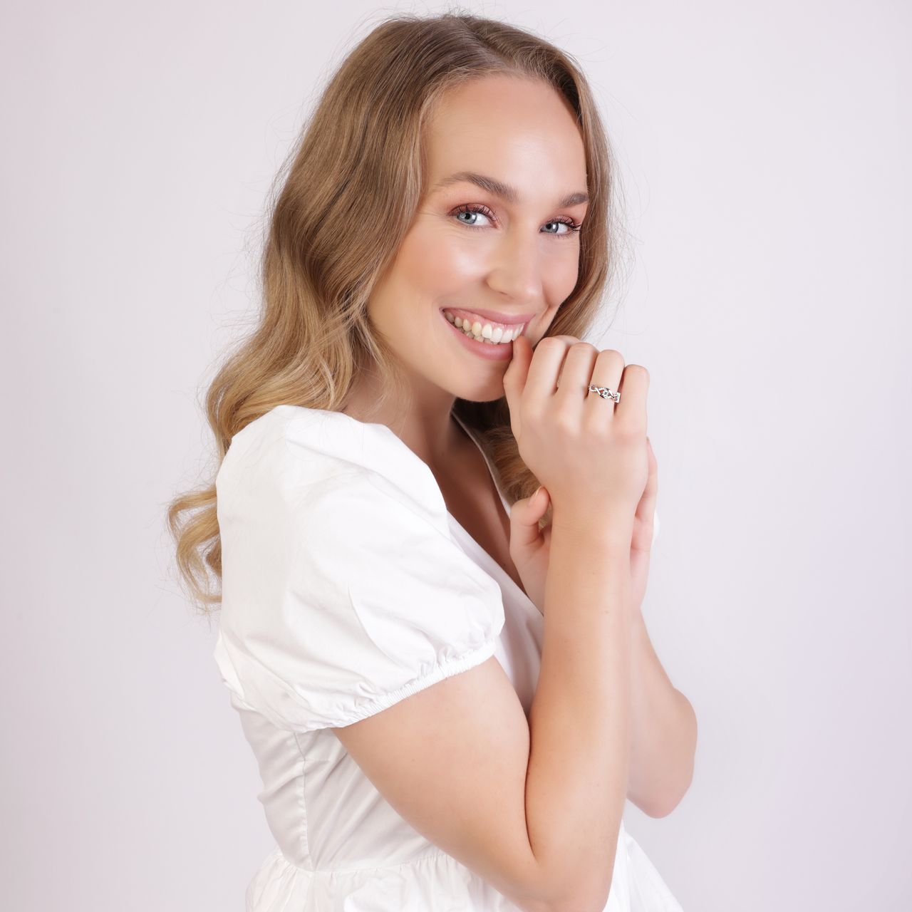 Zilveren ring fantasie zirkonia