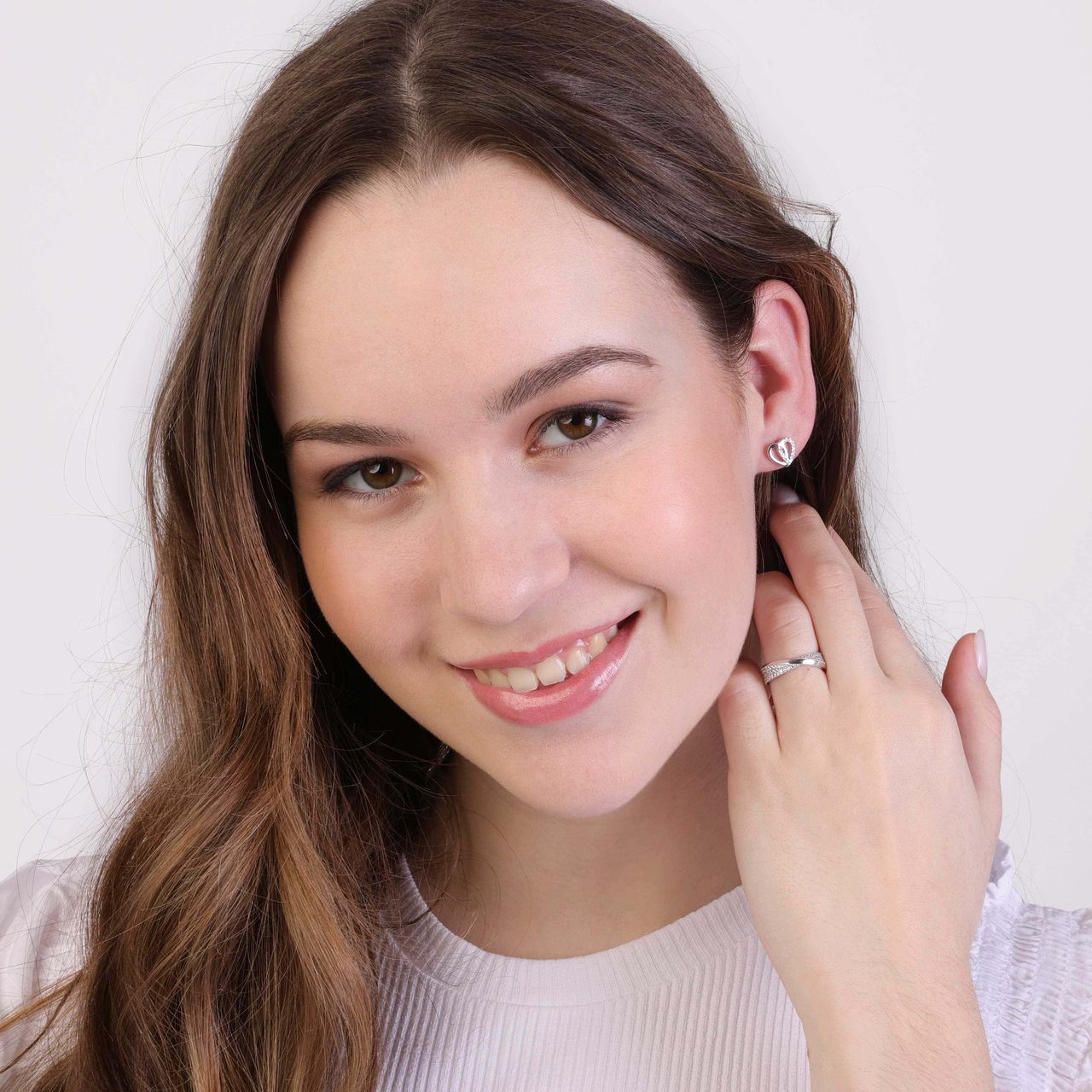 Zilveren ring zirkonia