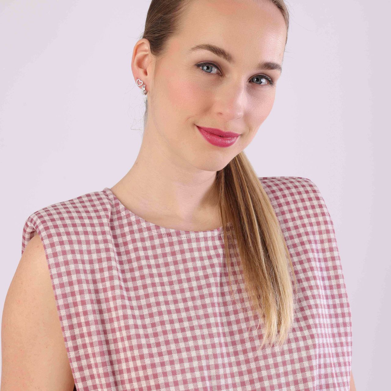 Silberne Creolen mit Zirkonia für Damen