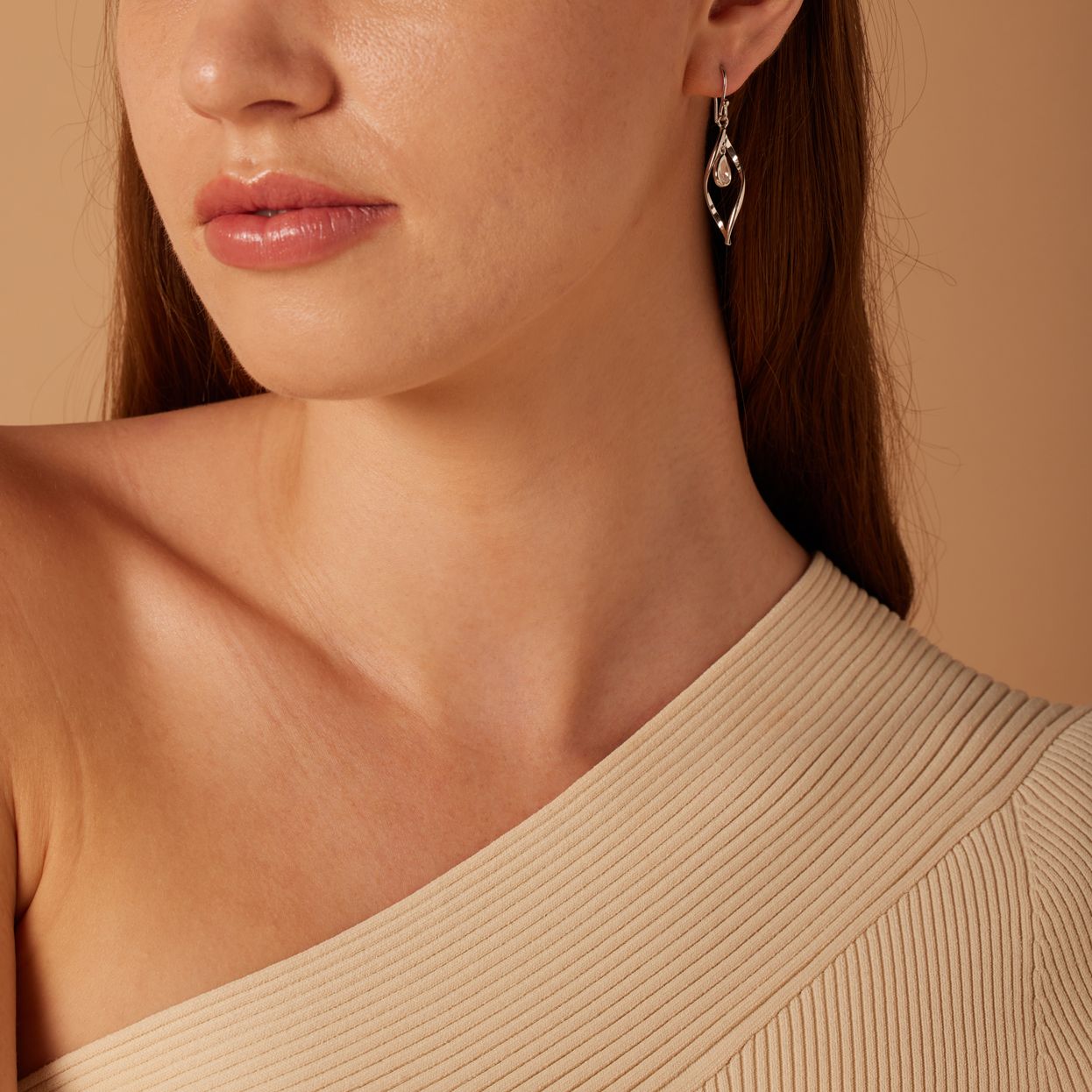 Ohrringe, 925 Silber, Fantasie, Zirkonia