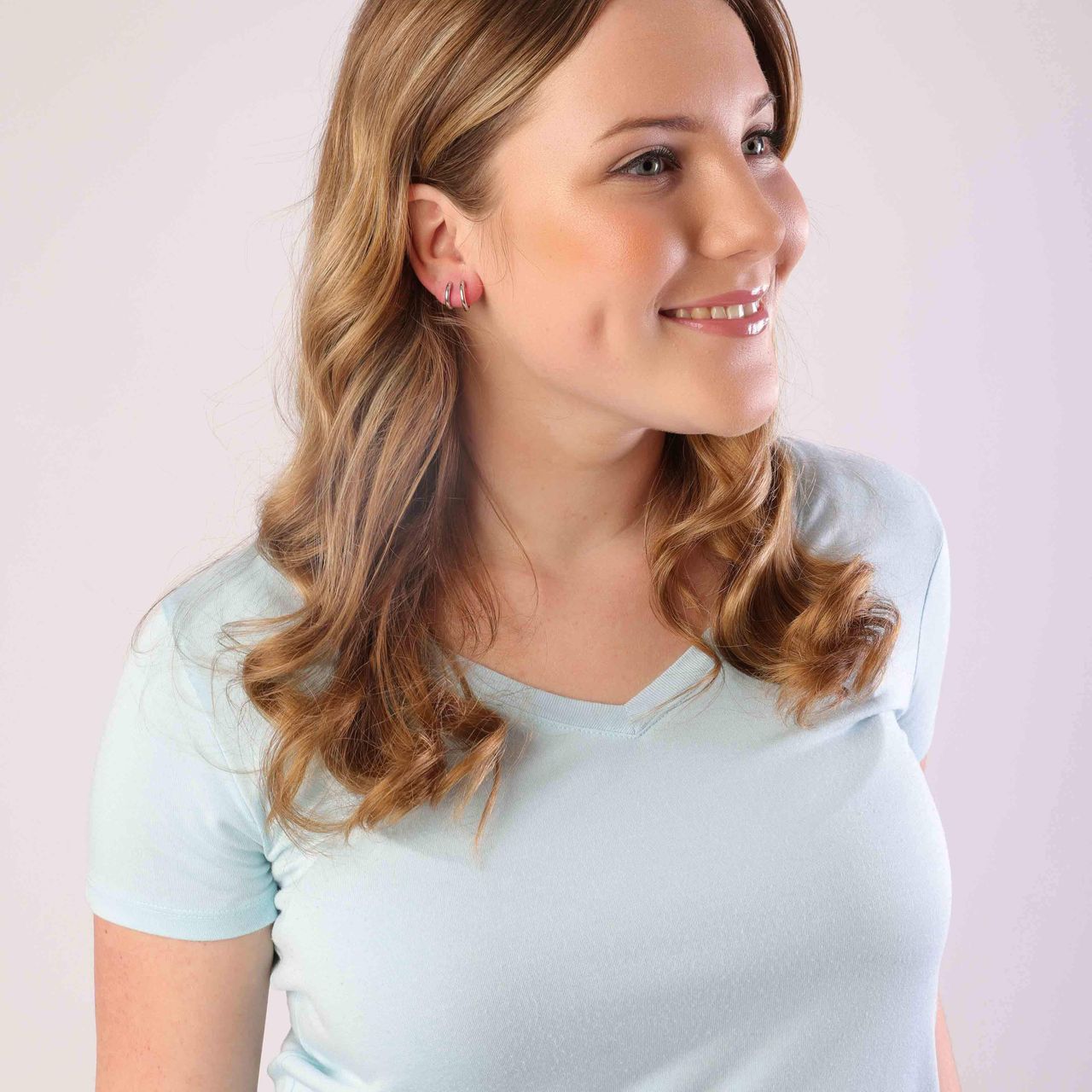 Zilveren oorbellen rond 12mm