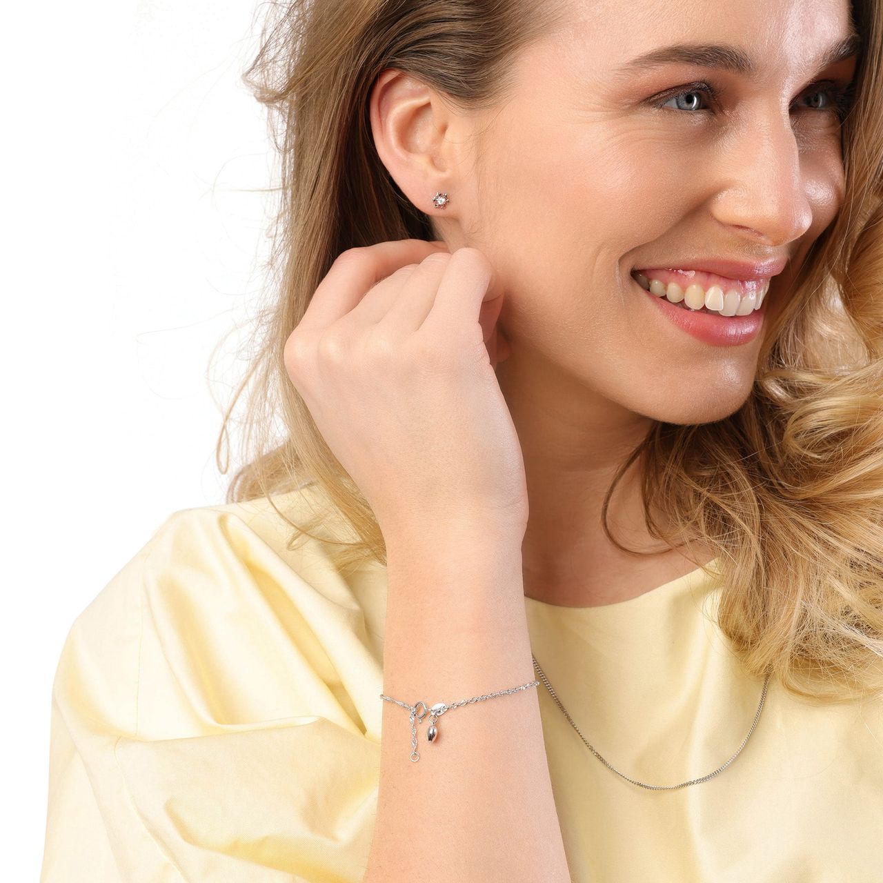 Silberarmband mit Herz
