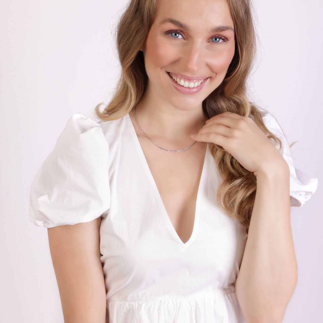 Gerecycleerd zilveren ketting fantasie schakel