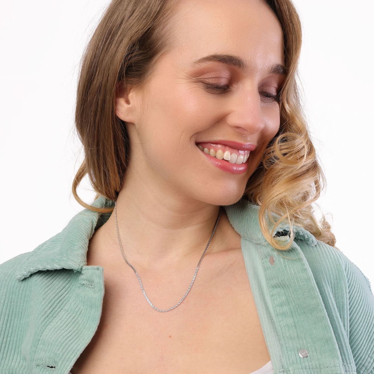 Kette aus 925 Silber mit Gourmetglied