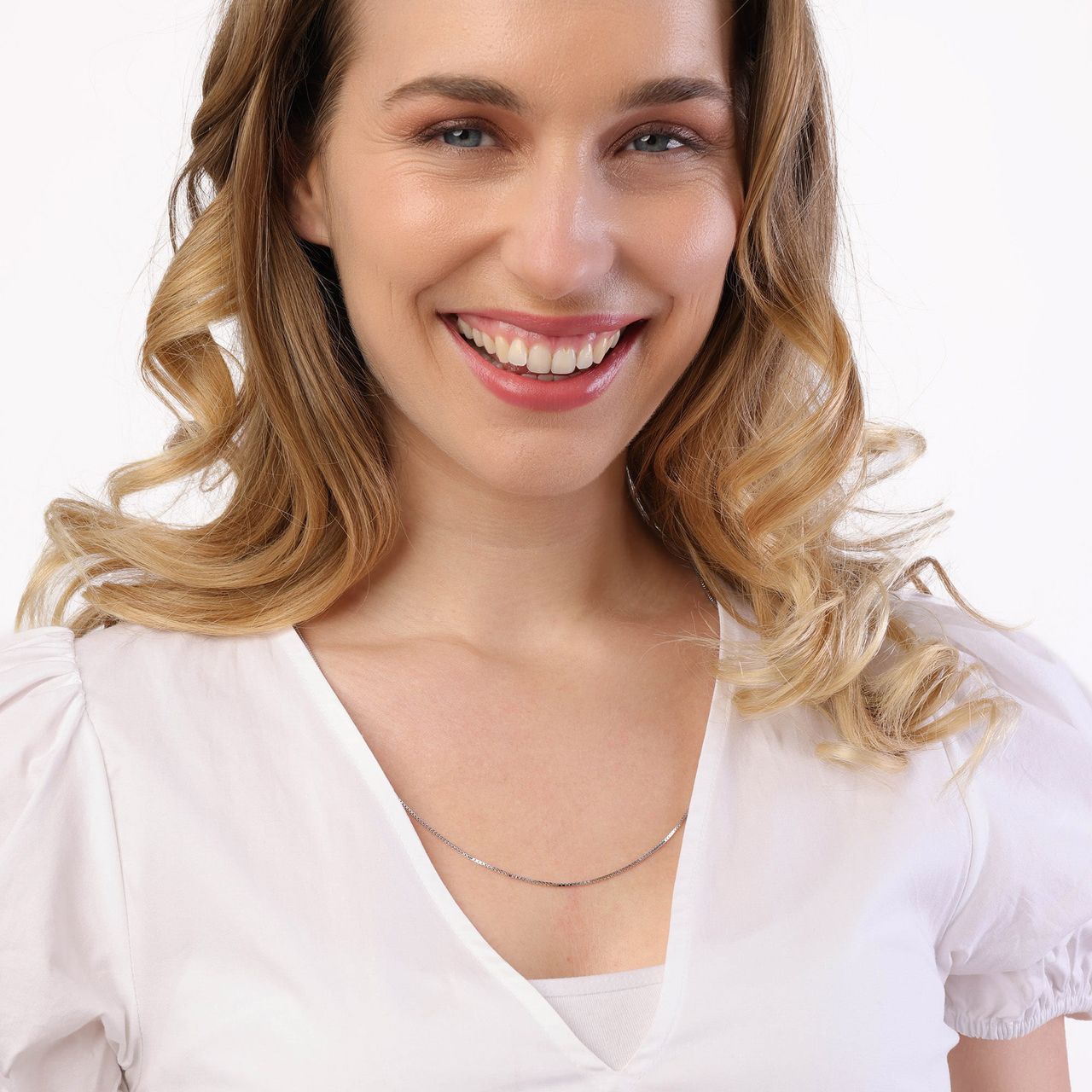 Gerecycled zilveren ketting schakel
