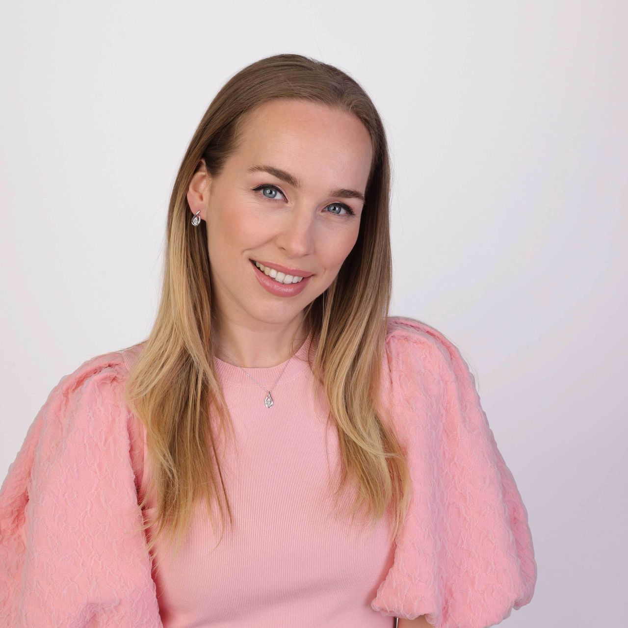 Zilveren sieradenset met ketting en oorbellen met zirkonia voor dames