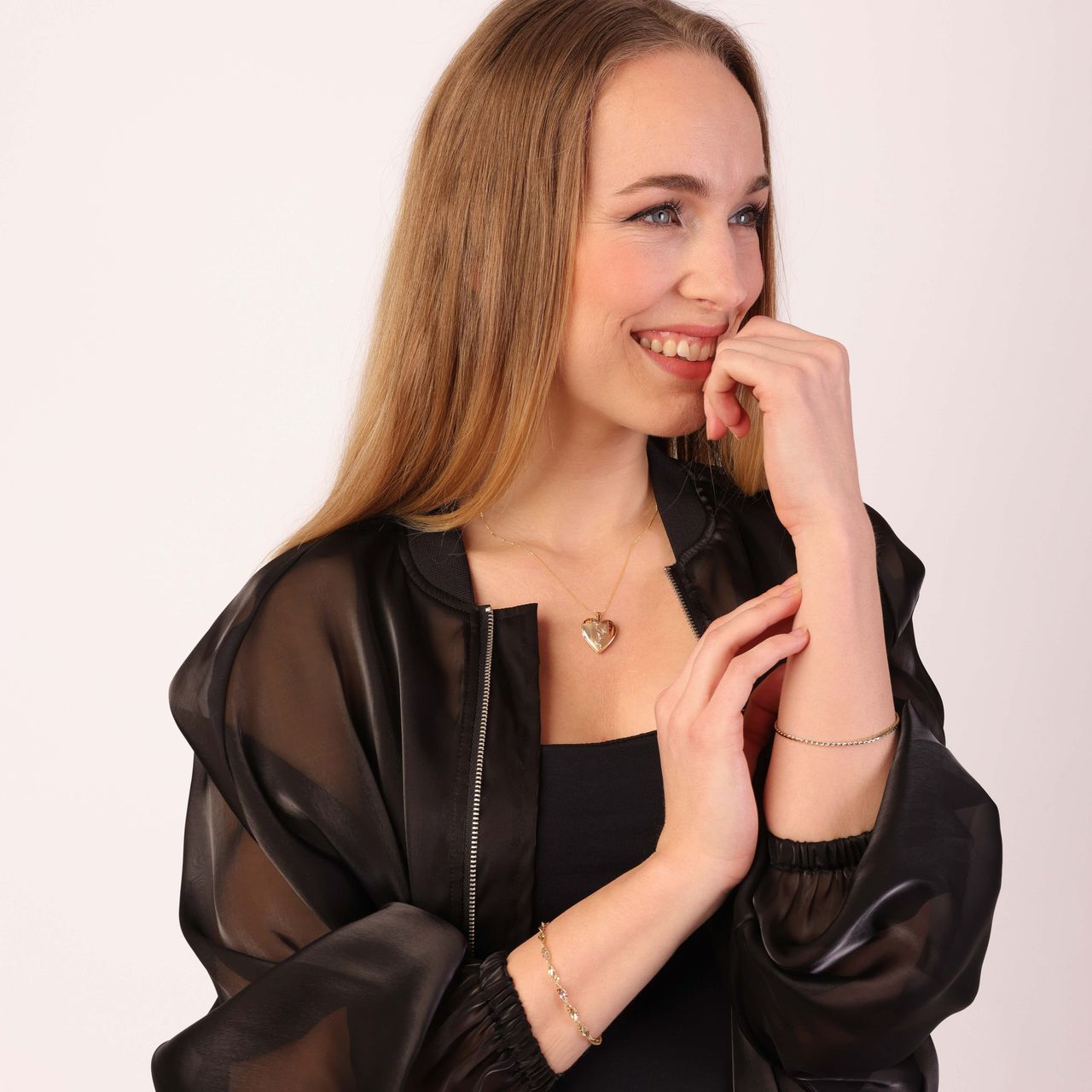 14 Karaat geelgouden armband fantasie schakel