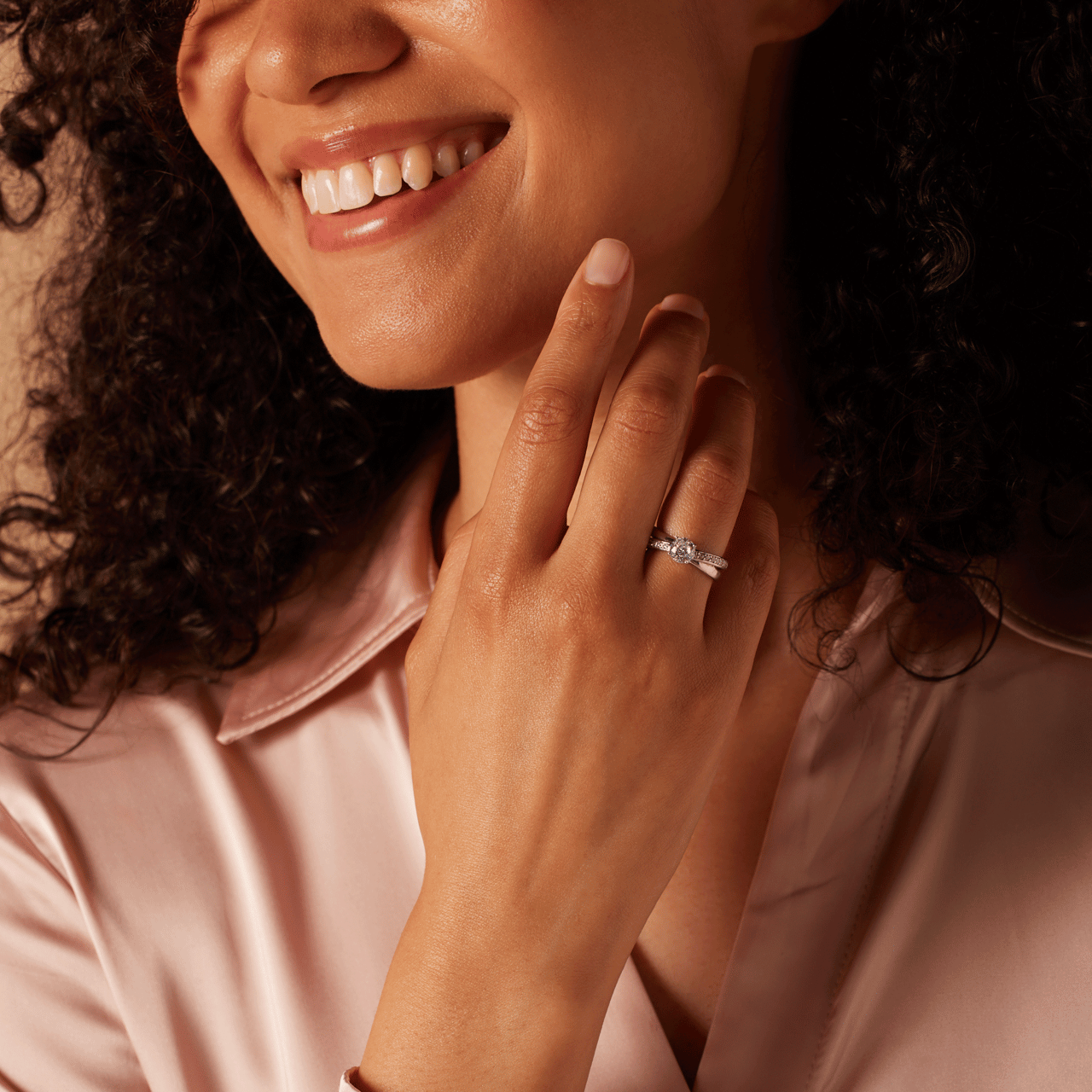 Zilveren ring met zirkonia