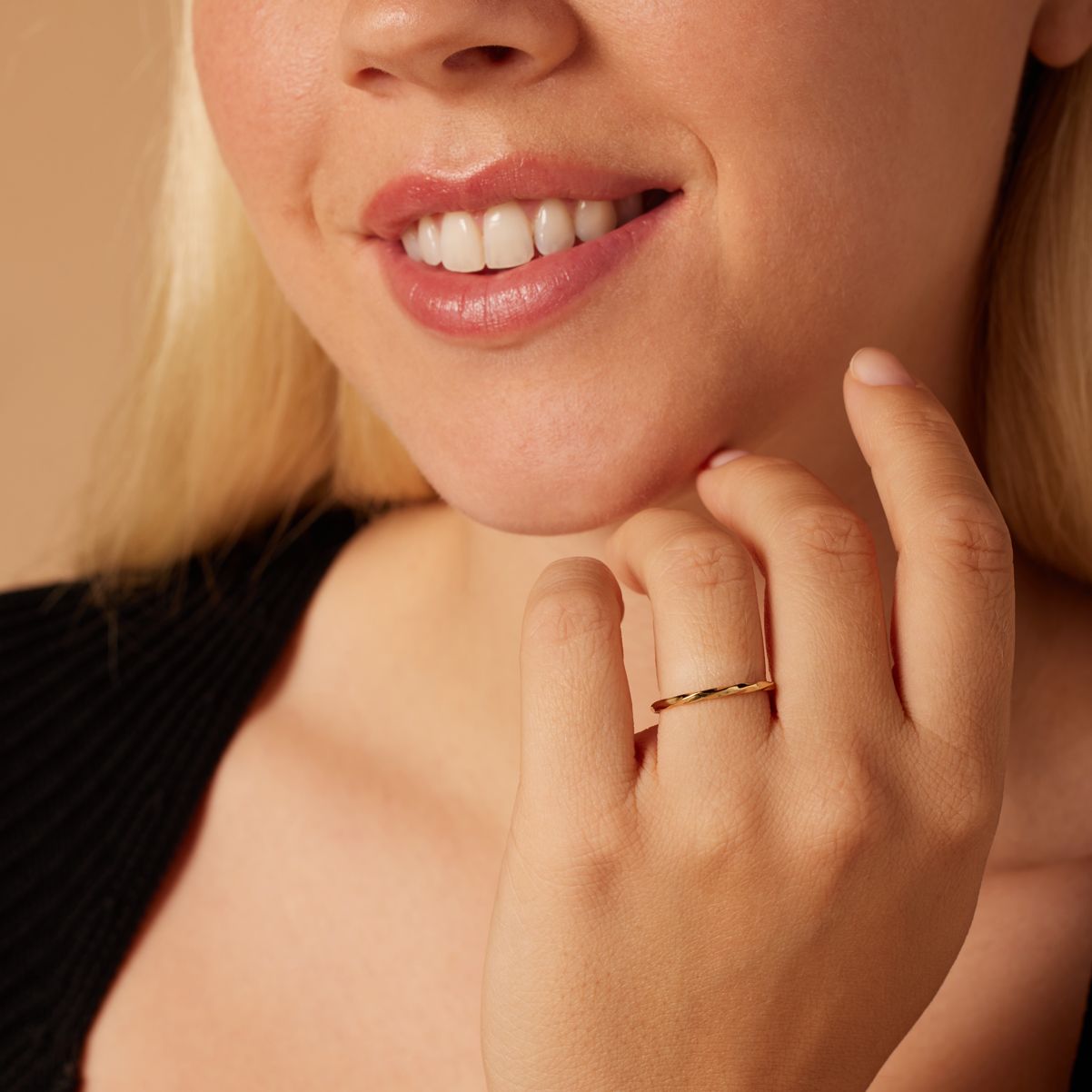 Zilveren goldplated ring voor dames