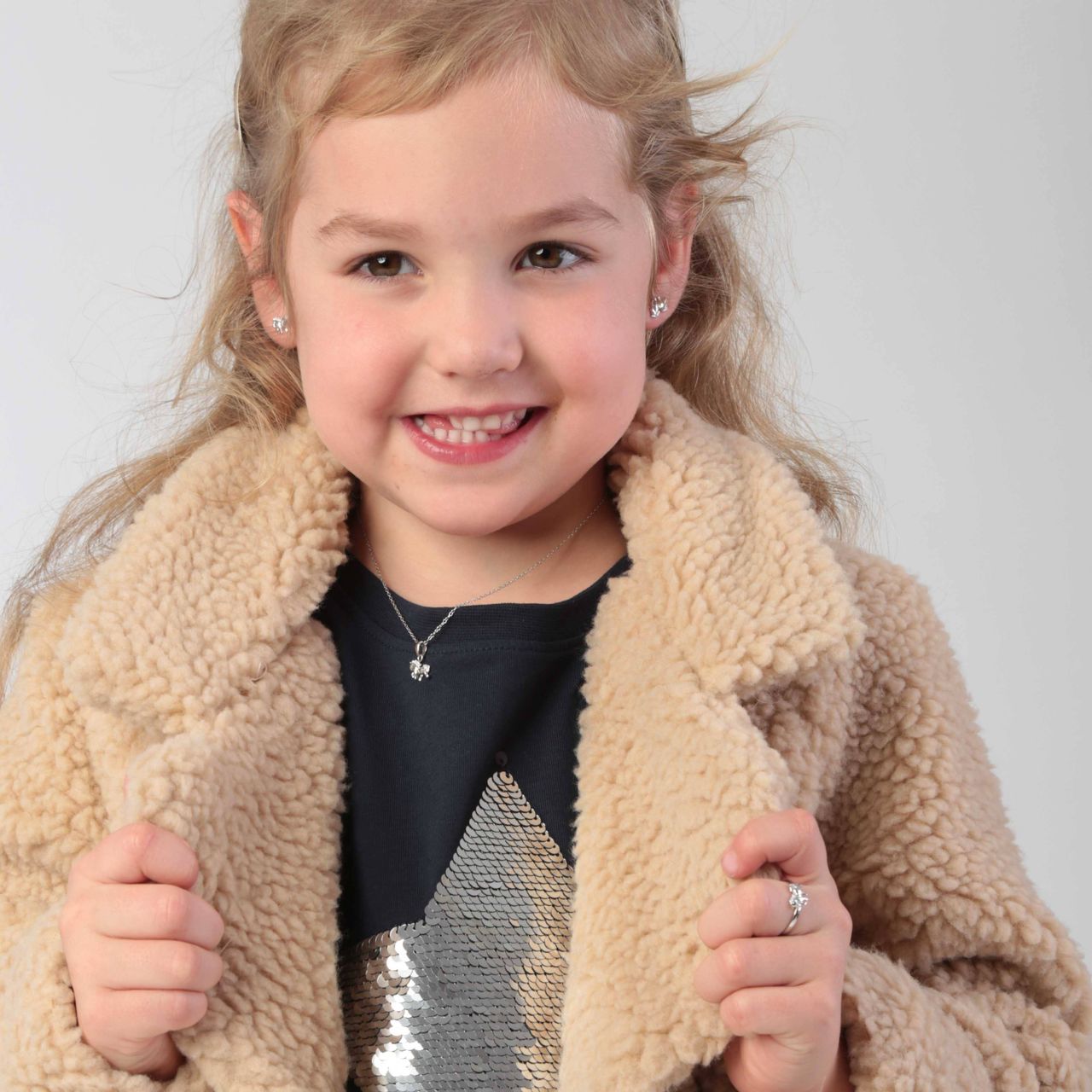Silberner Kinderring Pferd