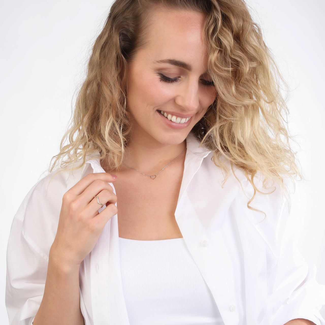 Ring, 925 Silber, Knitter-Optik